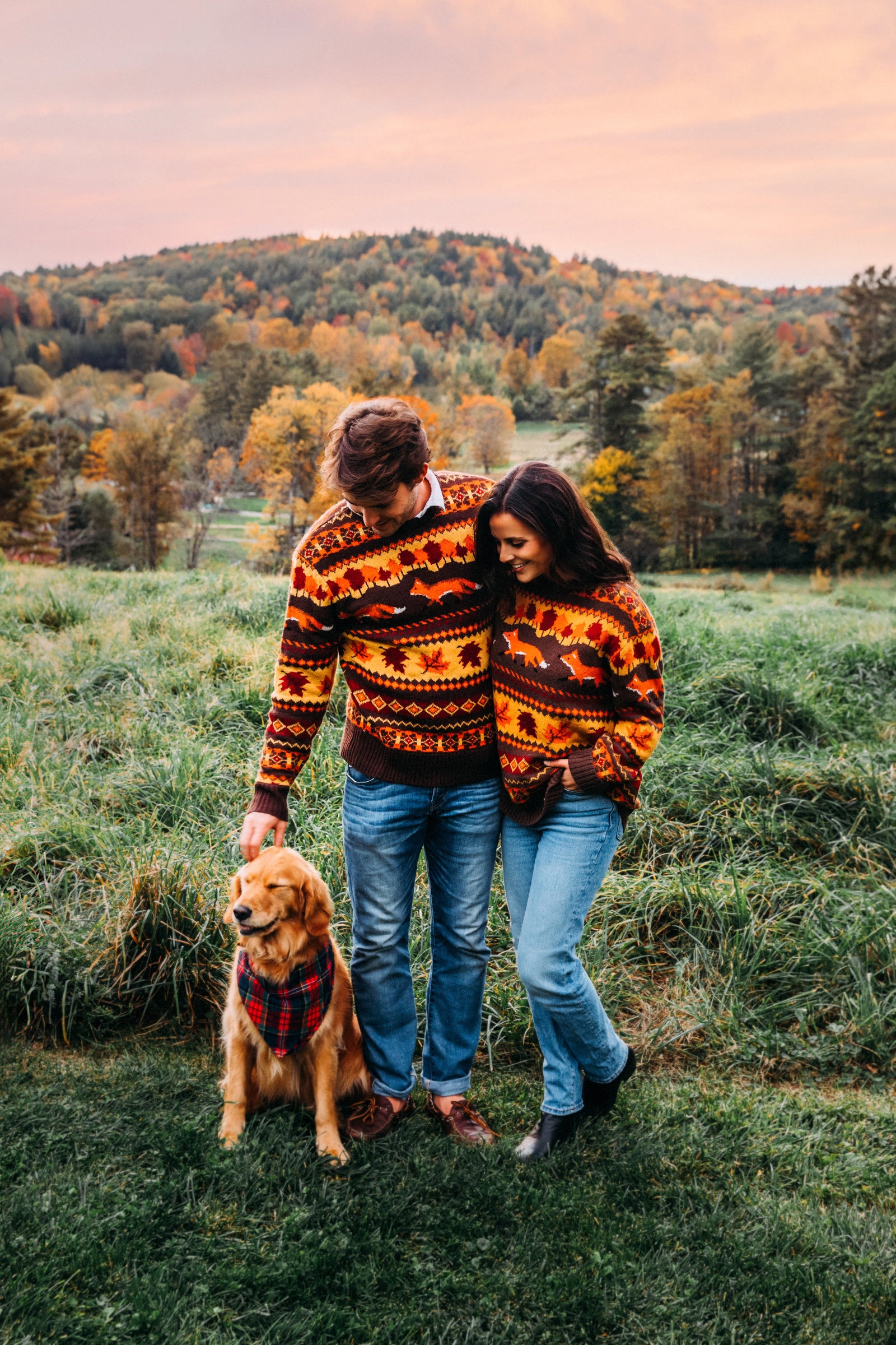 KJP The Fox and Foliage Fair Isle Crewneck Fall Sweater – Kiel