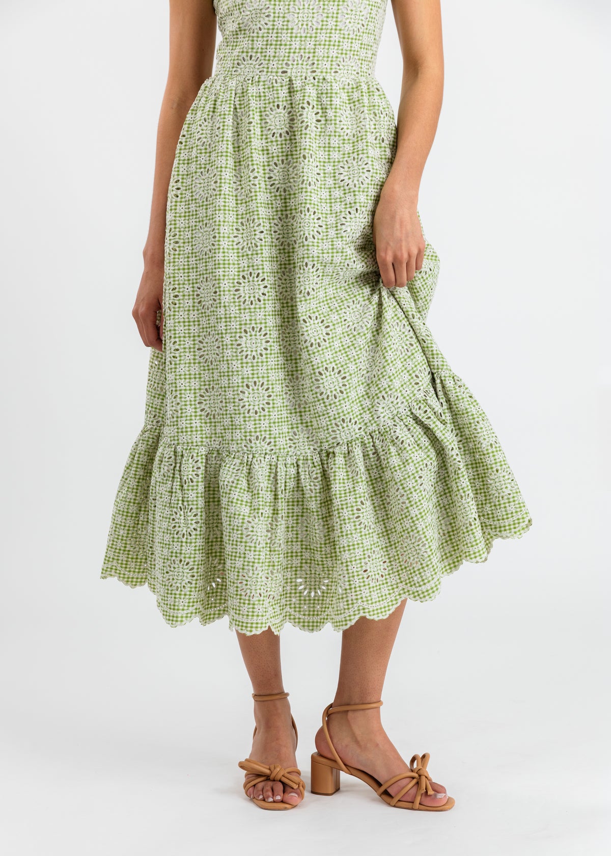 Garden Lattice Eyelet Dress