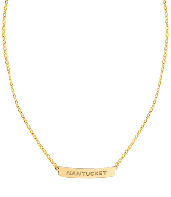 Globe Trotter Engravable Necklace