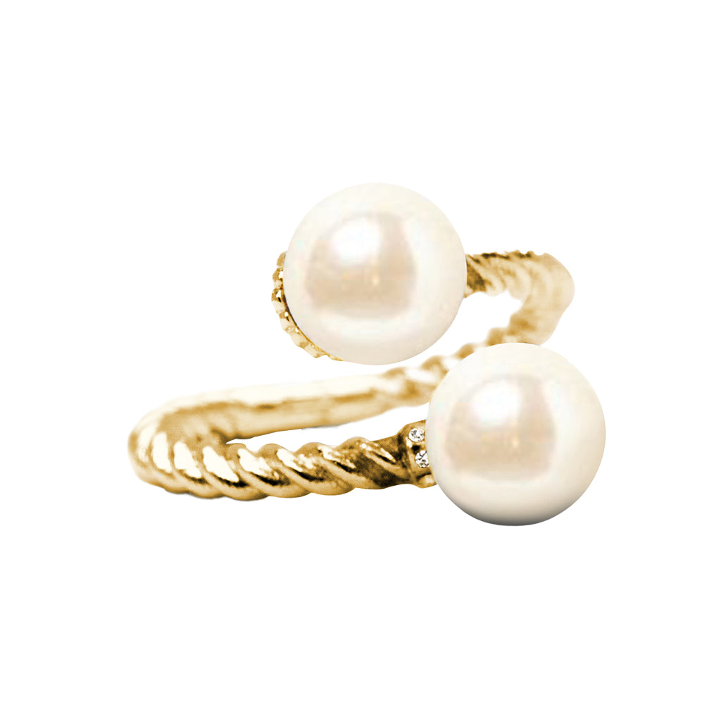 Oysters Rockefeller Gold Ring