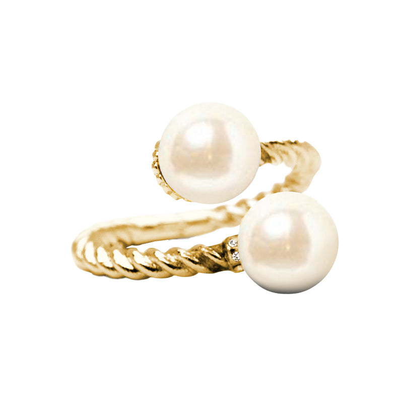 Oysters Rockefeller Gold Ring