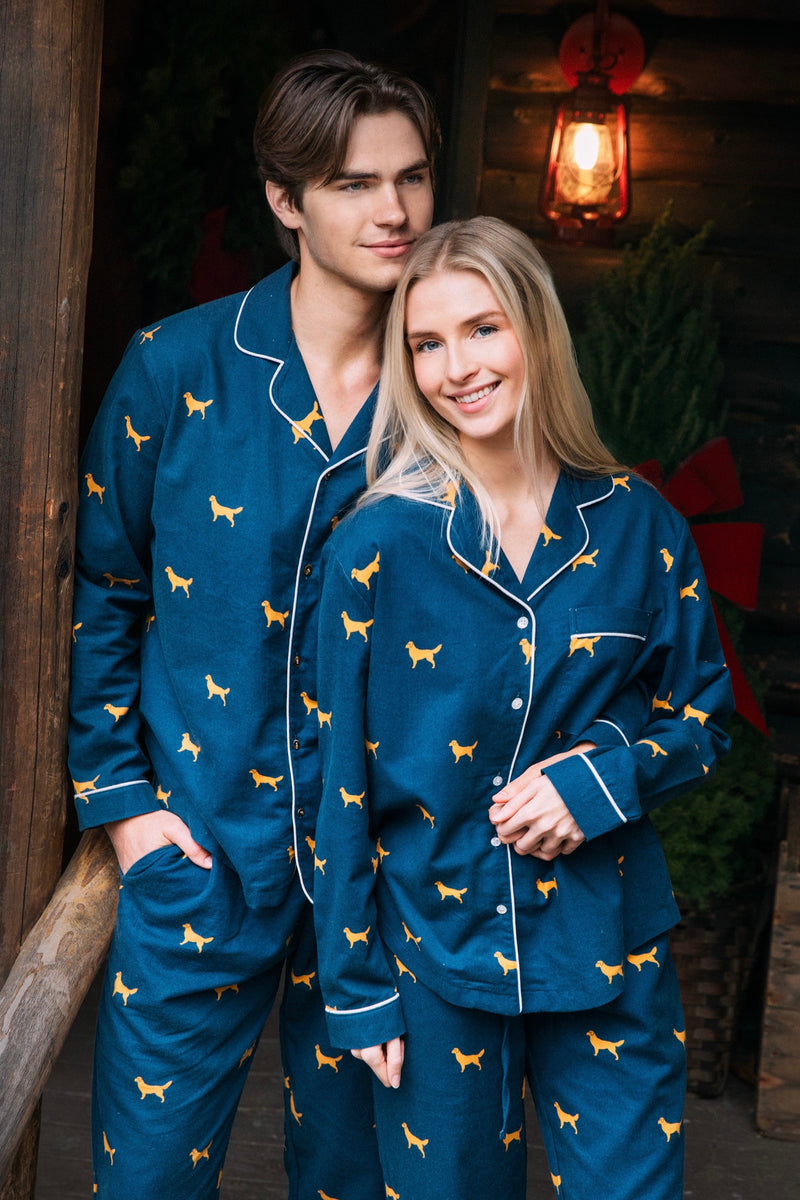 Golden Retriever Women's Flannel Pajama Set