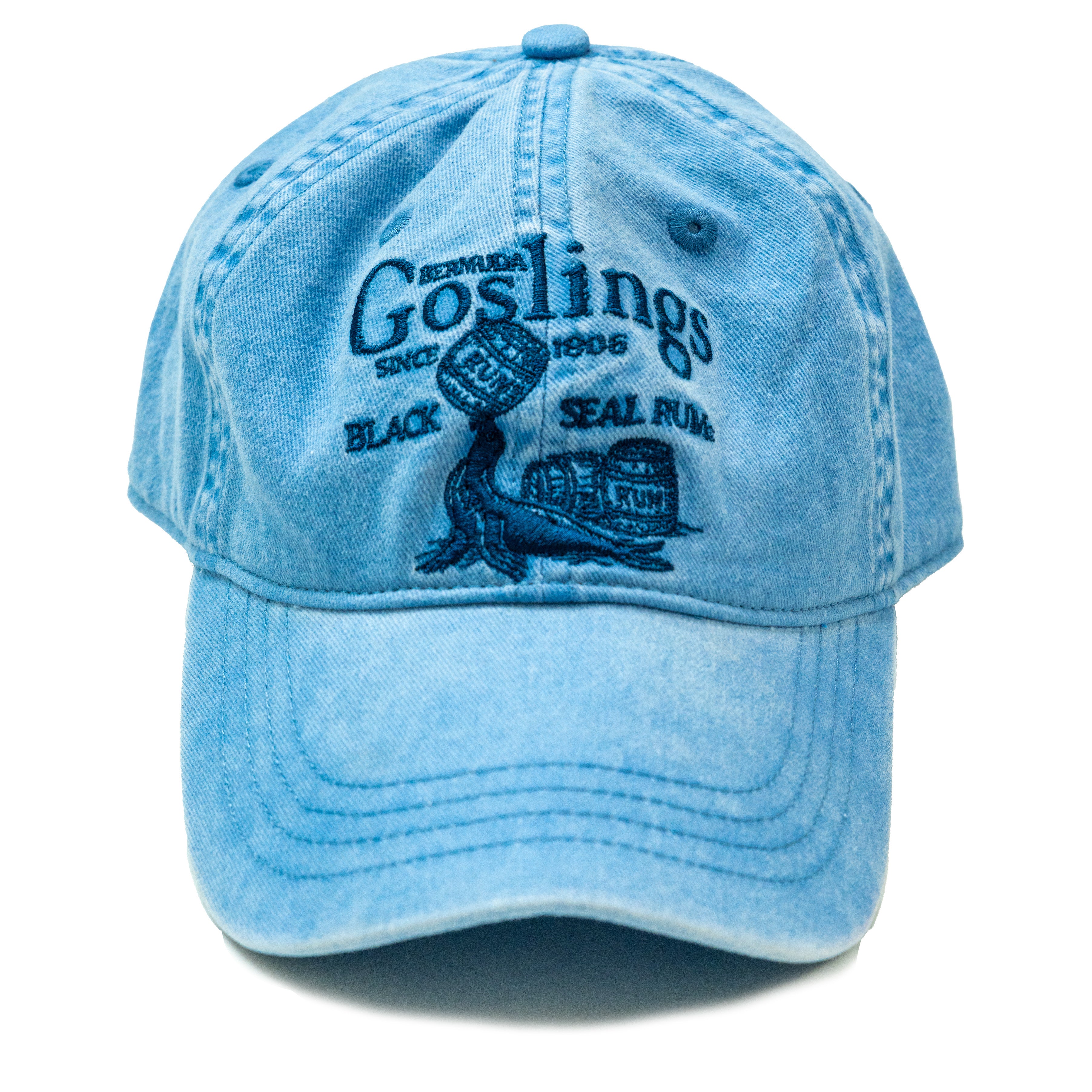 Goslings x KJP Black Seal Rum Hat in Light Blue