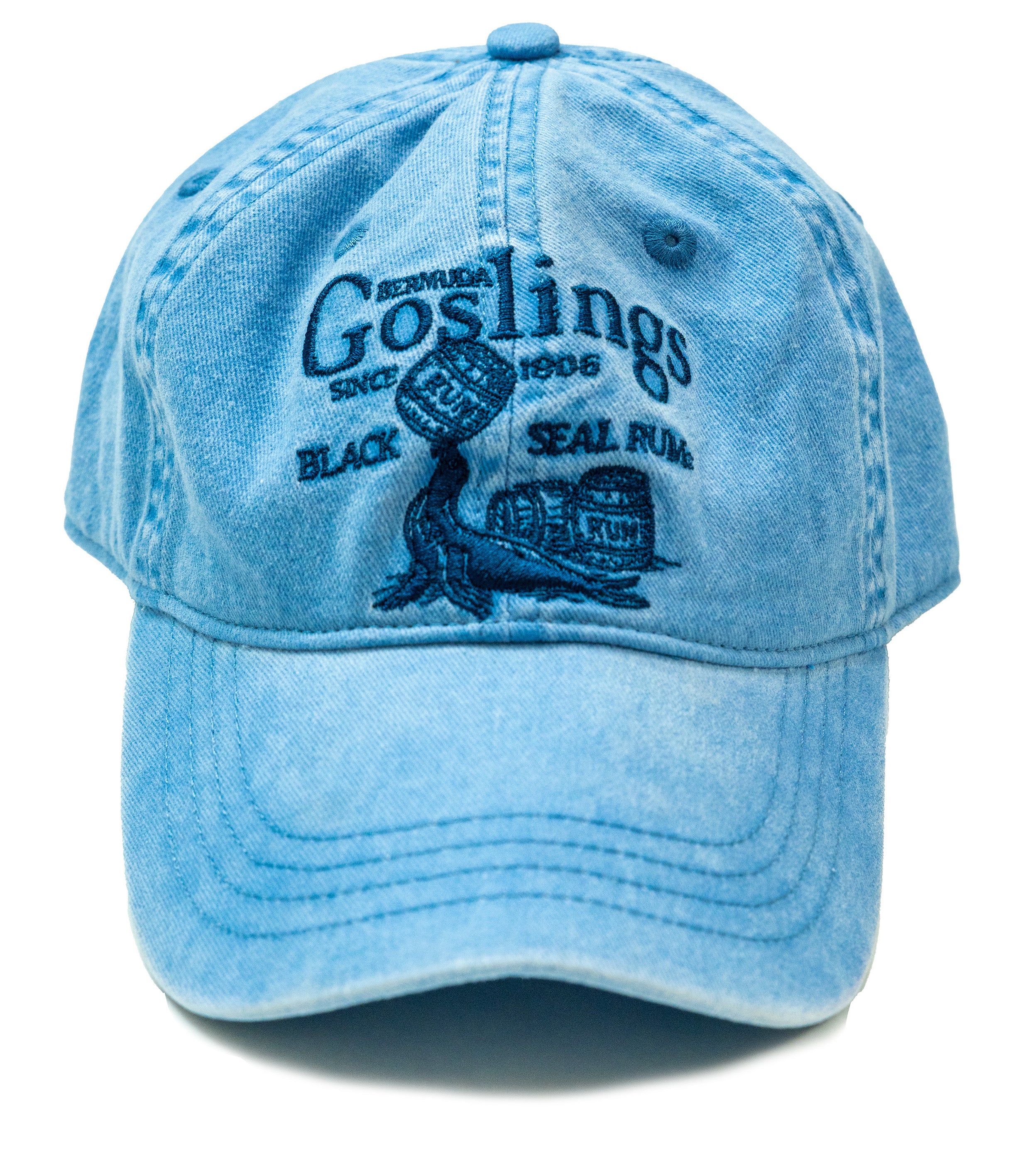 Goslings x KJP Black Seal Rum Hat in Light Blue