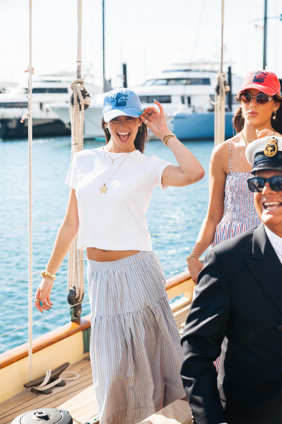 Goslings x KJP Black Seal Rum Hat in Light Blue