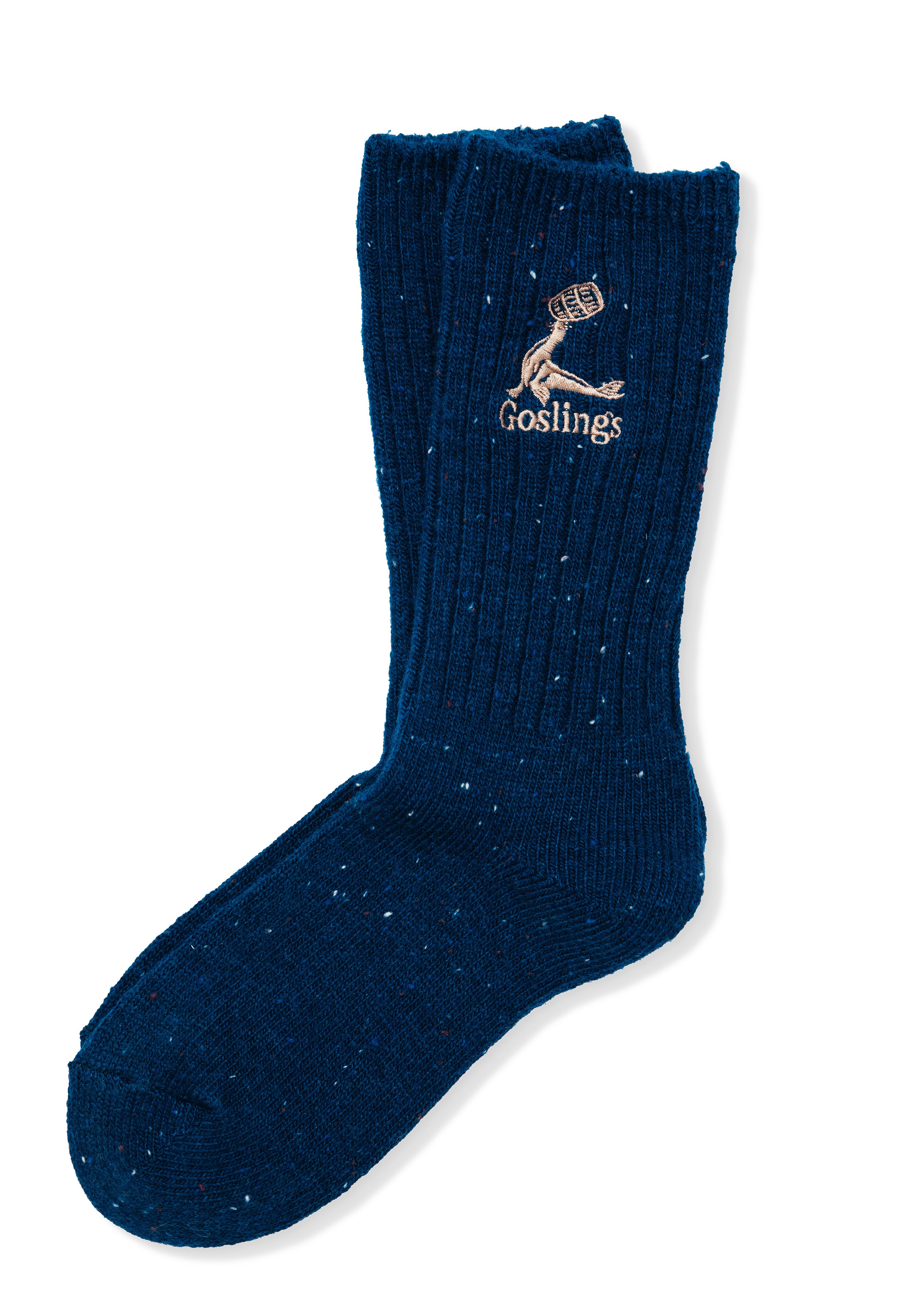 Goslings x KJP Donegal Socks in Navy