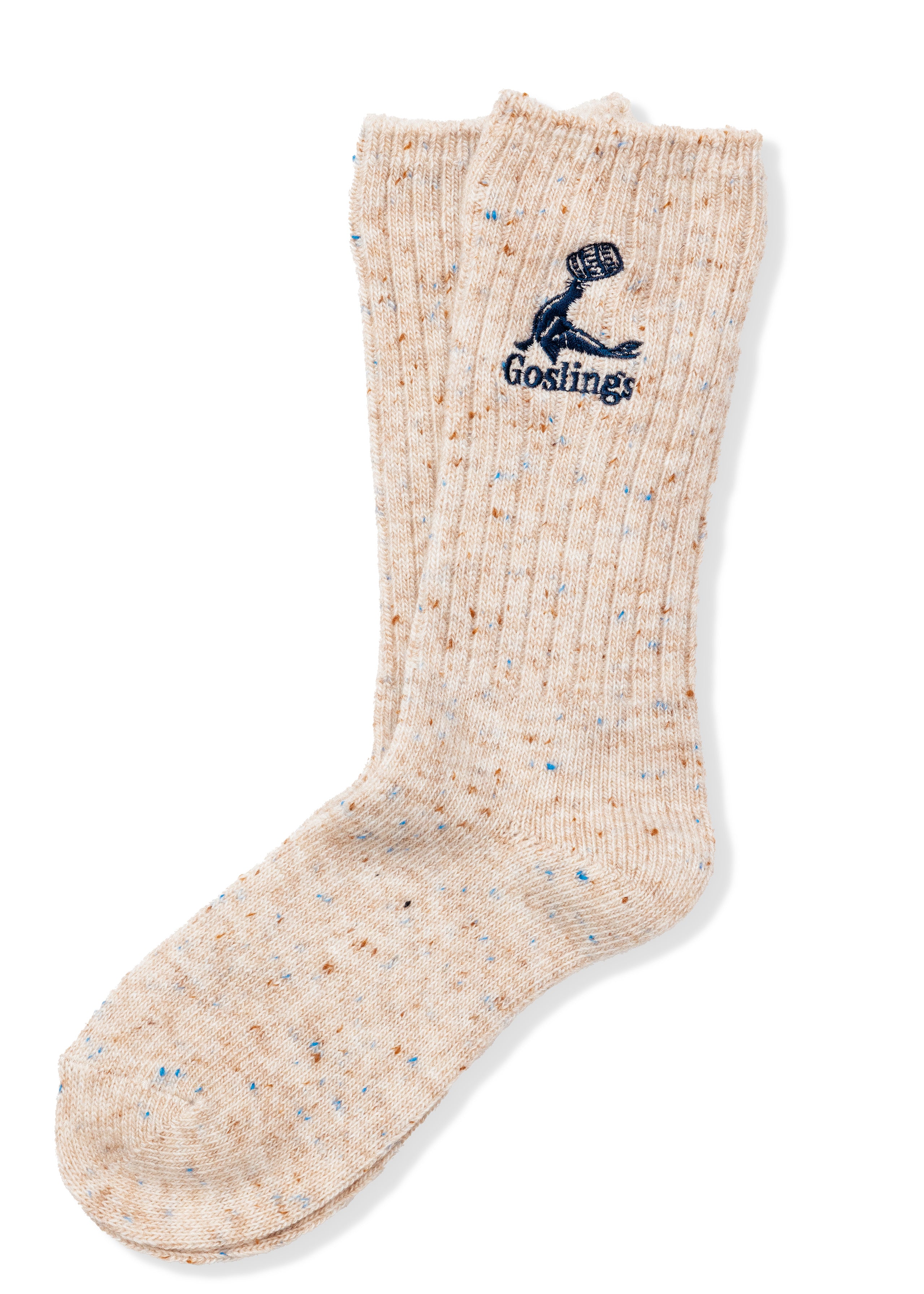 Goslings x KJP Donegal Socks in Tan