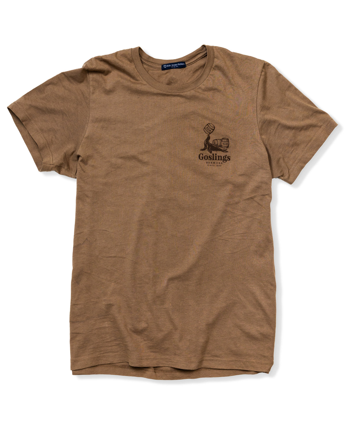 Goslings x KJP Black Seal Rum T-Shirt in Khaki