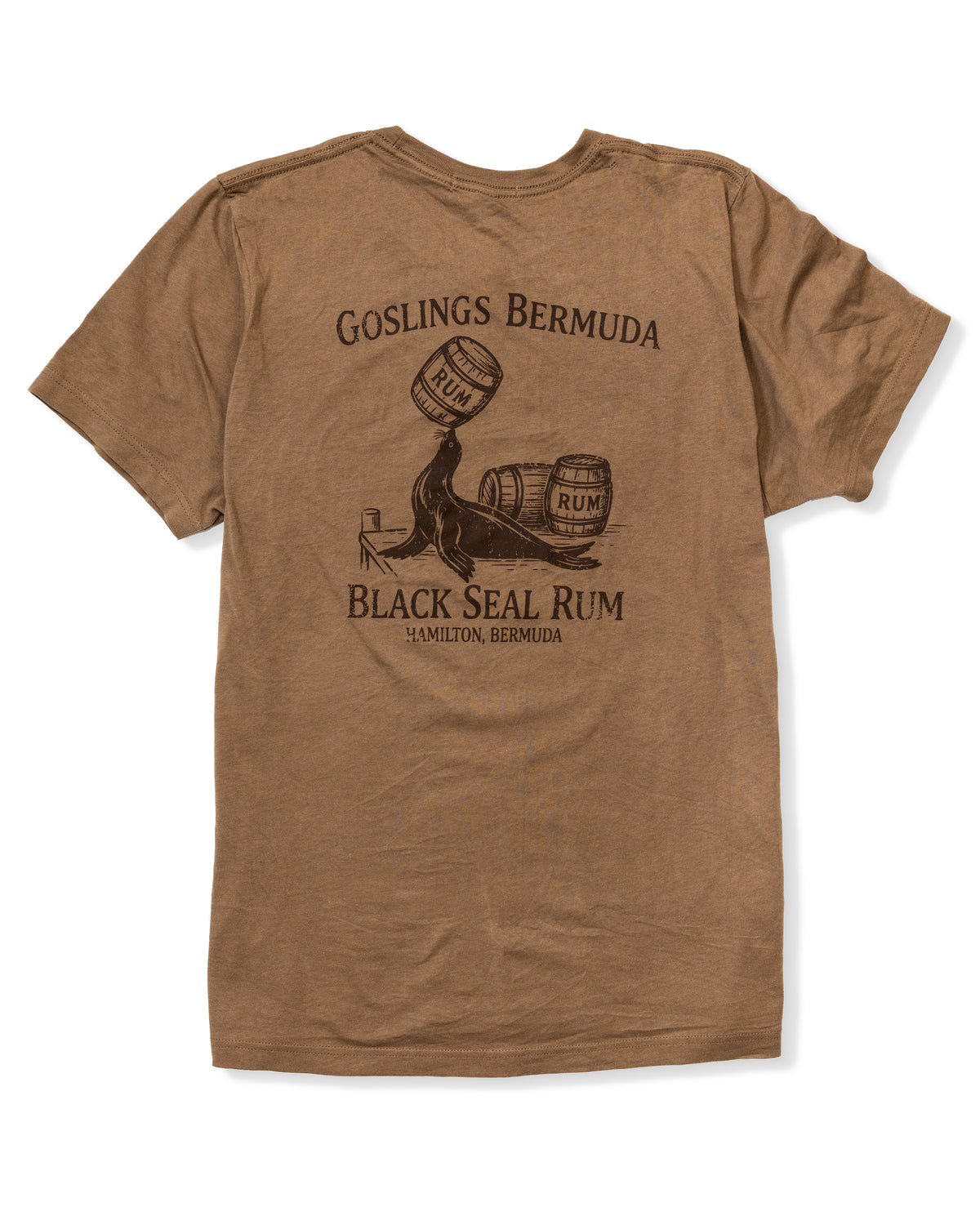 Goslings x KJP Black Seal Rum T-Shirt in Khaki