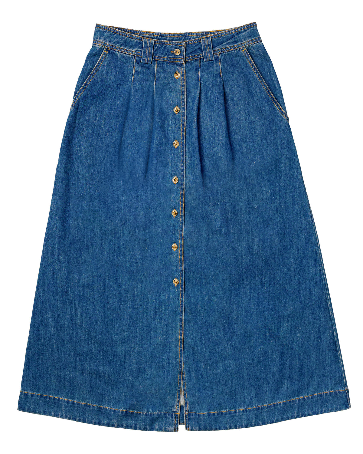 Hadley Denim Midi Skirt