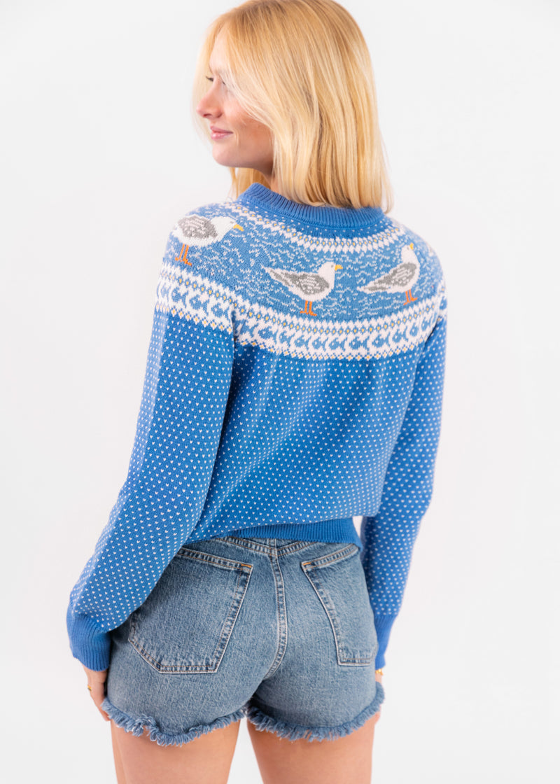 【海翔】ERL ニット KJP Women's Harbor Gull Fair Isle Crewneck Cotton Sweater – Kiel
