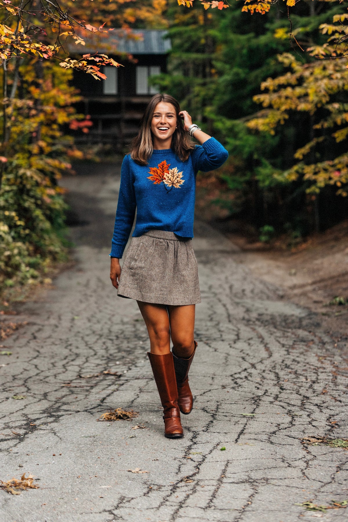 Harvest Leaves Donegal Sweater