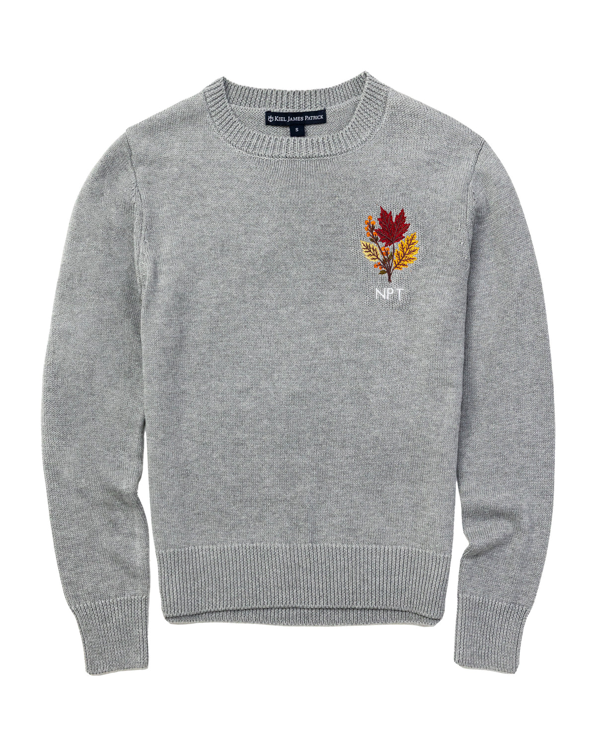 Harvest Leaves Embroidered Monogram Sweater - Women's