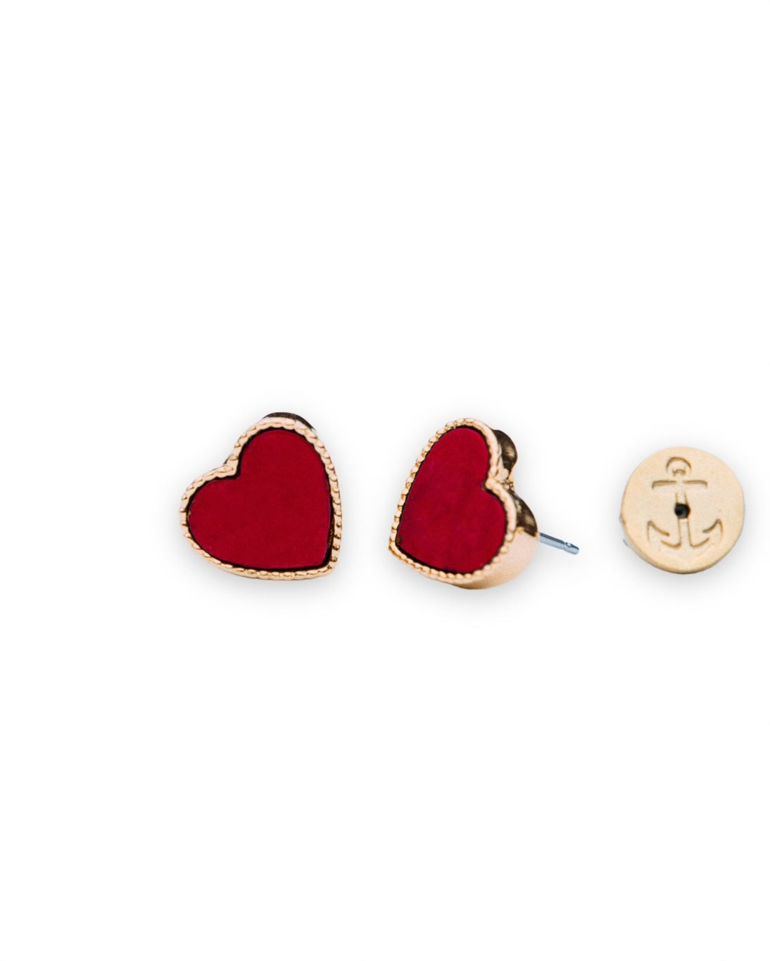 Heart of the Sea Red Earrings