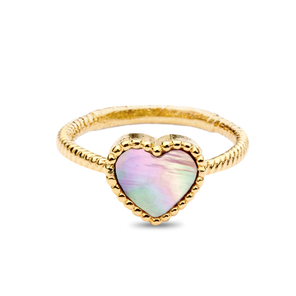 Heart of the Sea Mother of Pearl Ring