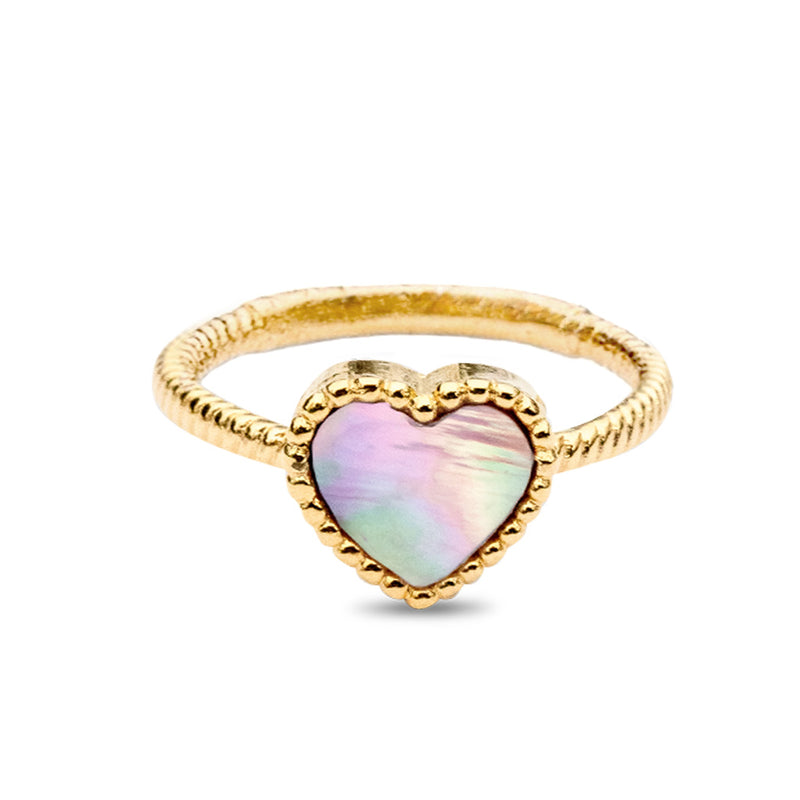 Heart of the Sea Mother of Pearl Ring