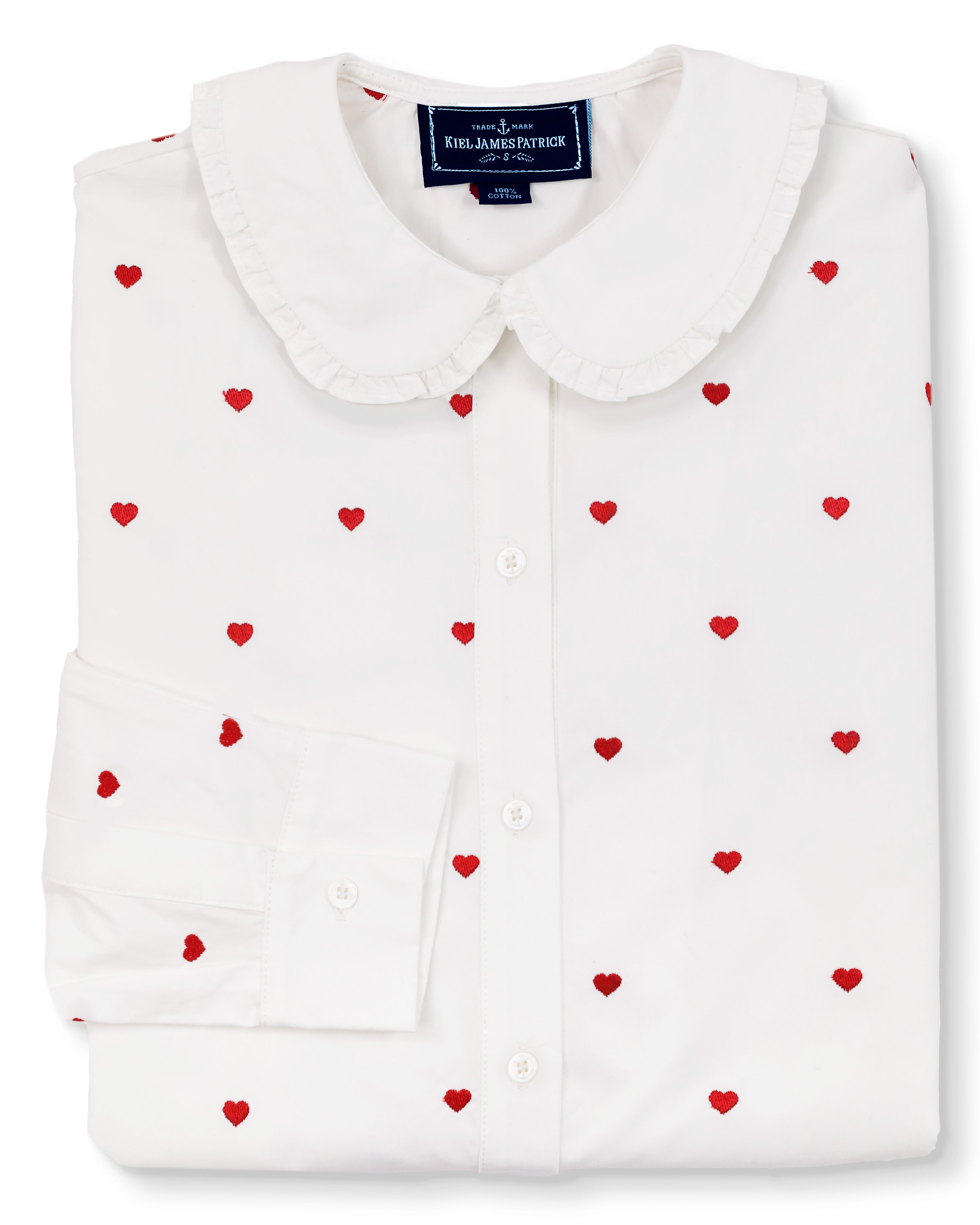 Heirloom Embroidered Heart Blouse