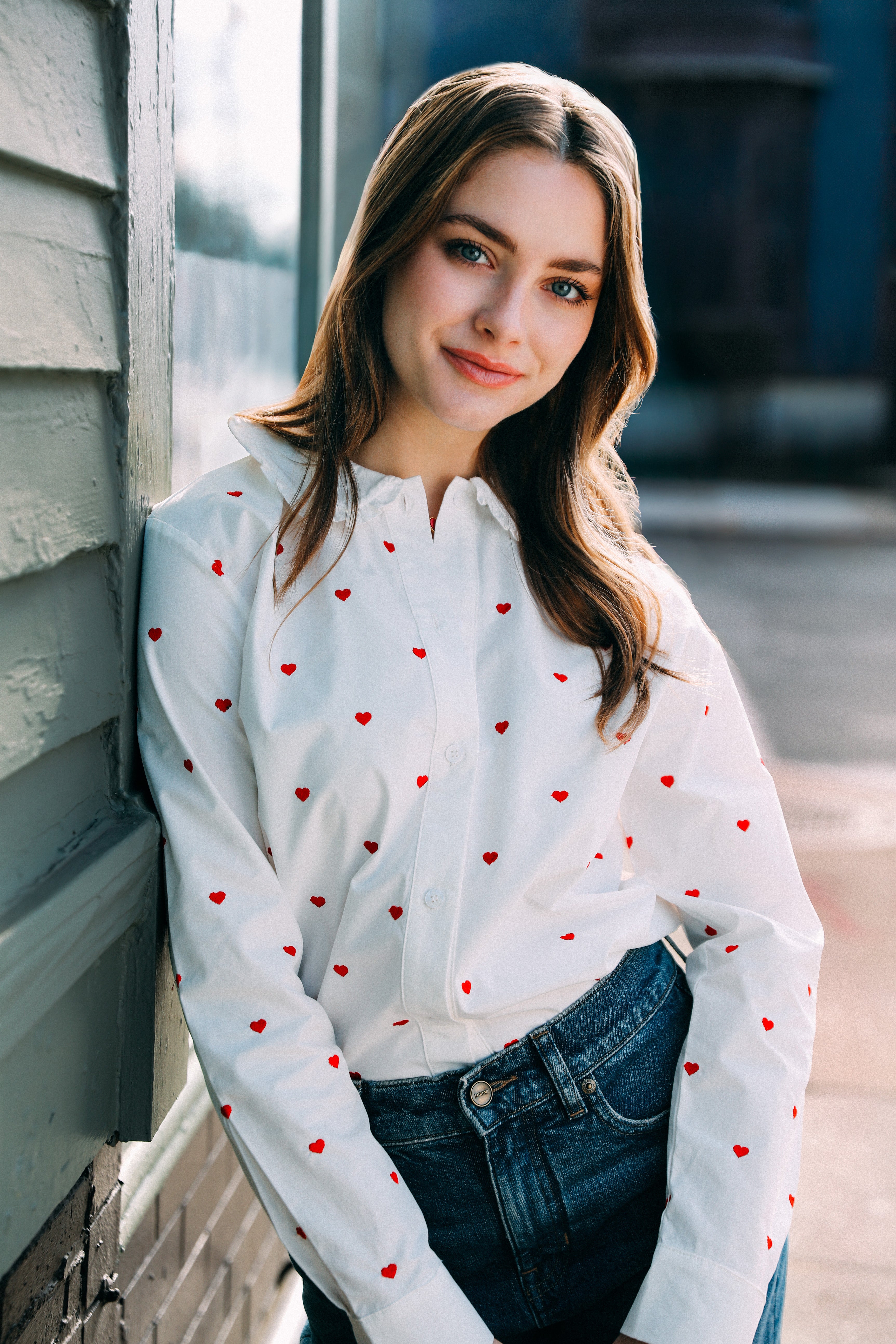 Heirloom Embroidered Heart Blouse