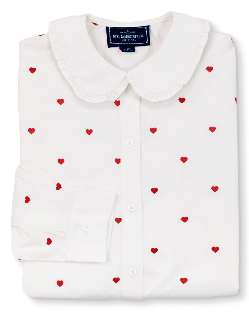 Heirloom Embroidered Heart Blouse – Kiel James Patrick