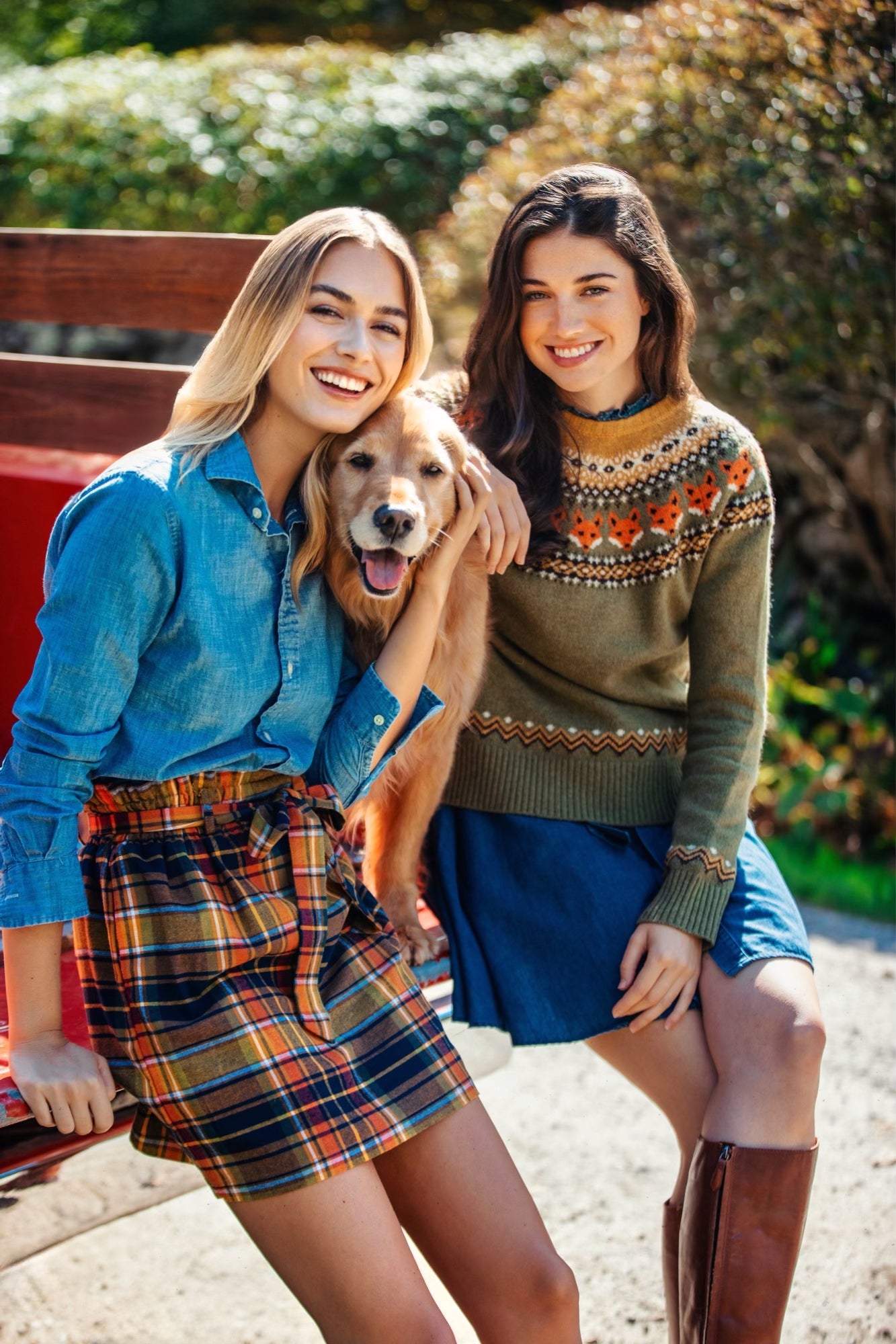 KJP Women's Highland Fox Fair Isle Crewneck Fall Sweater – Kiel James ...
