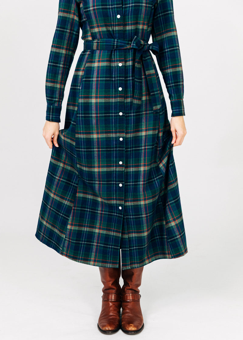 Highland Harvest Flannel Maxi Dress