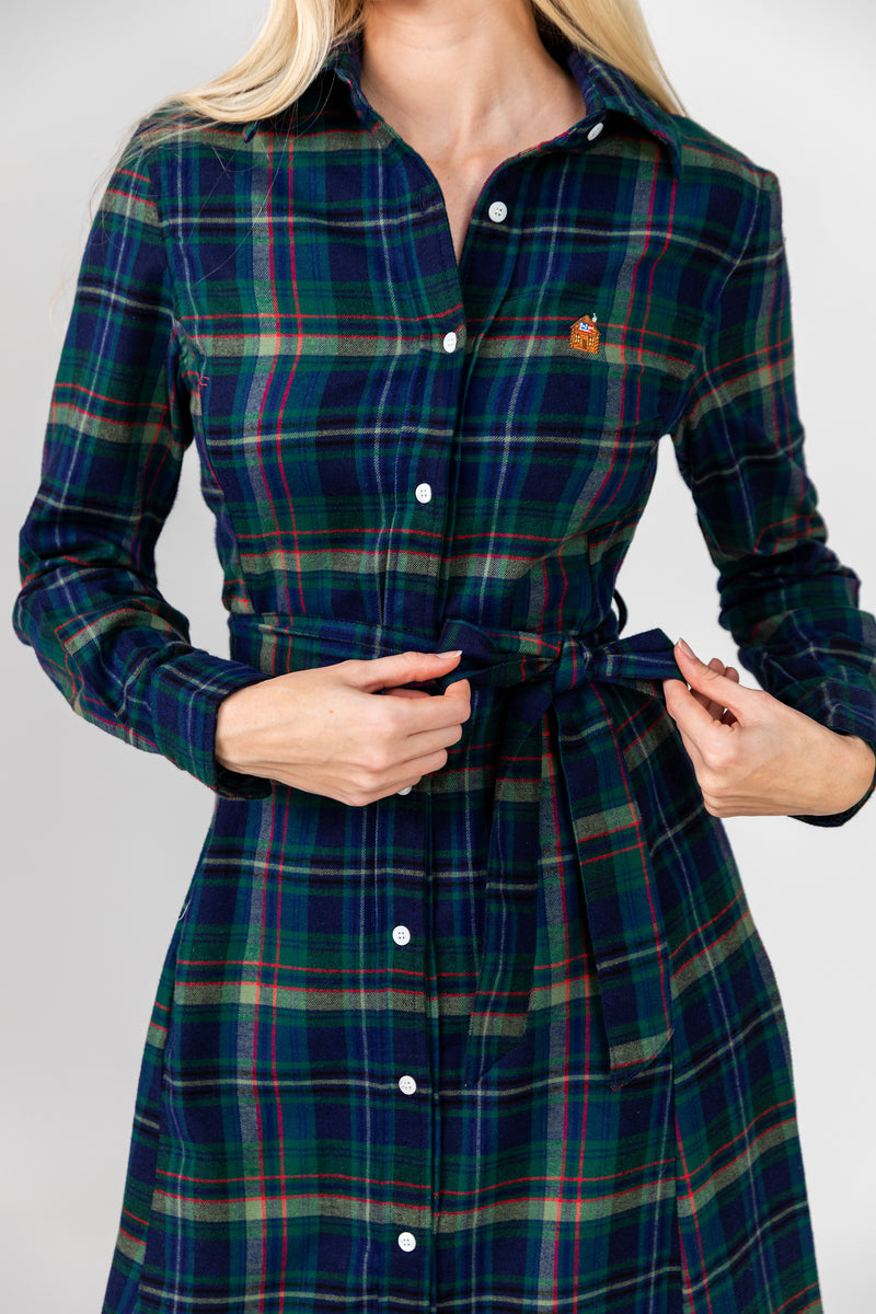 Highland Harvest Flannel Maxi Dress