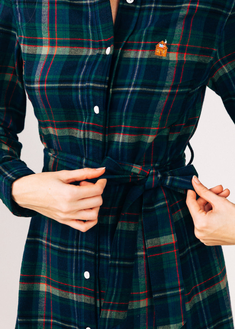 Highland Harvest Flannel Maxi Dress