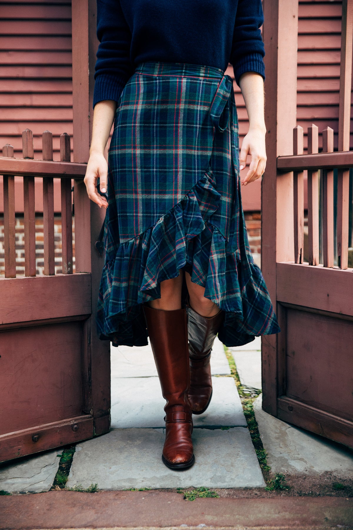 Highland Harvest Flannel Ruffle Skirt