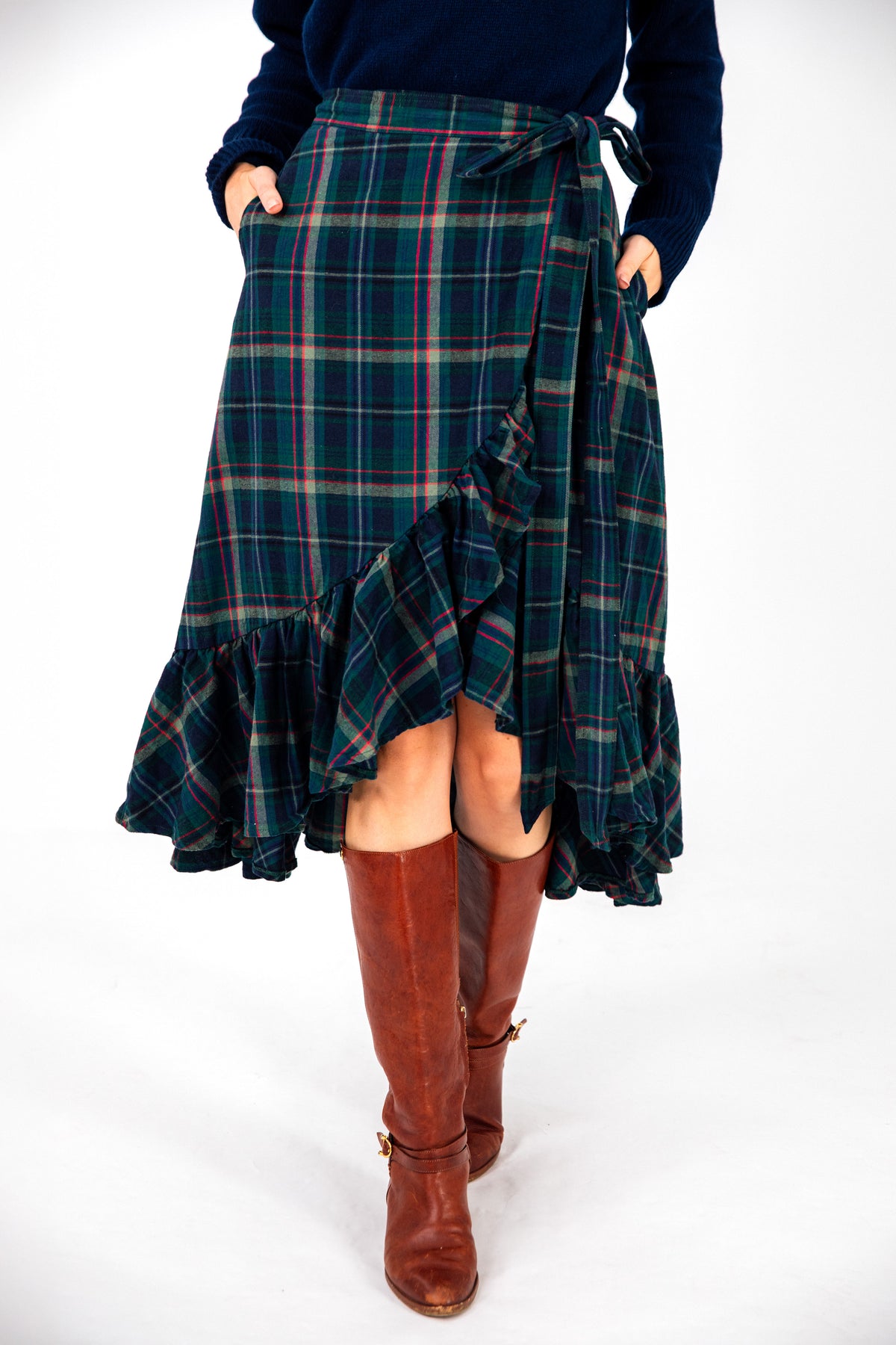 Highland Harvest Flannel Ruffle Skirt