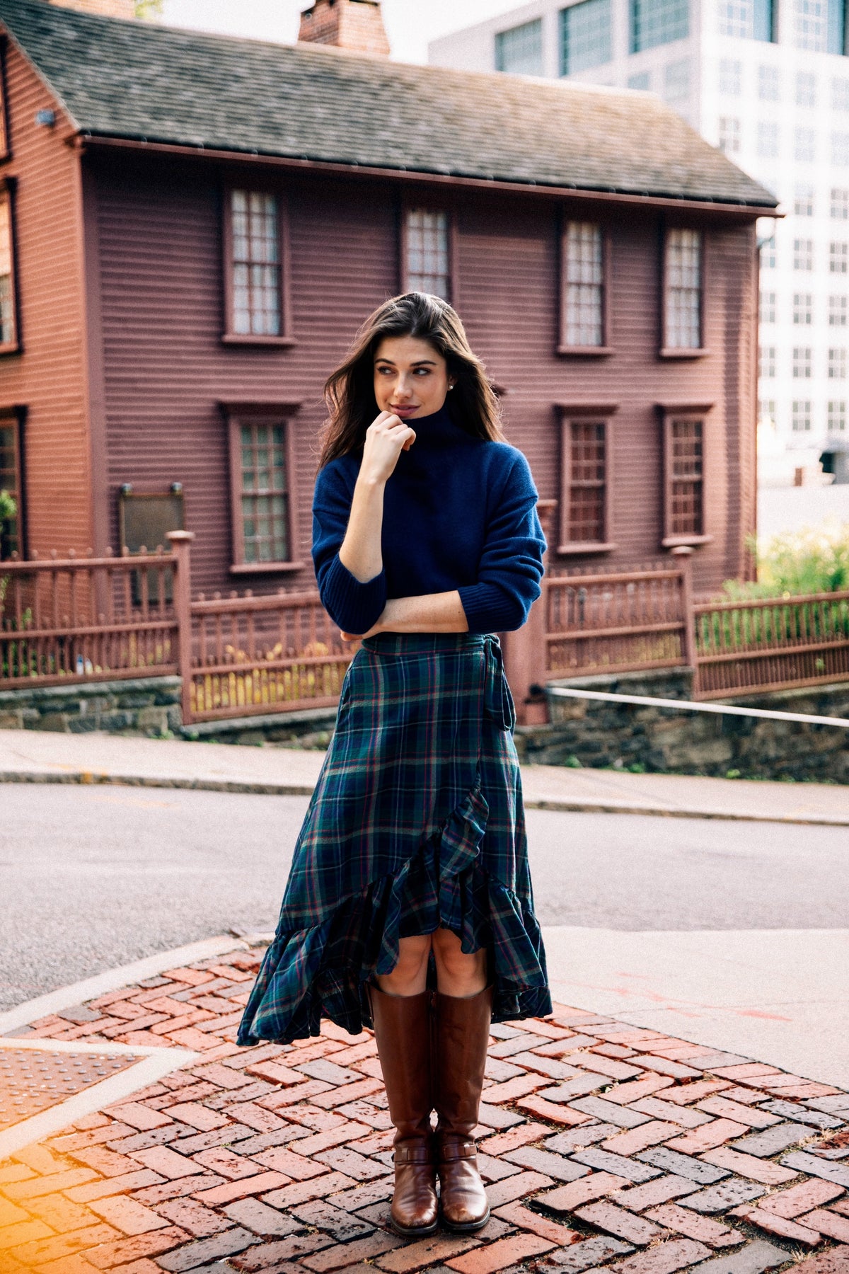 Highland Harvest Flannel Ruffle Skirt