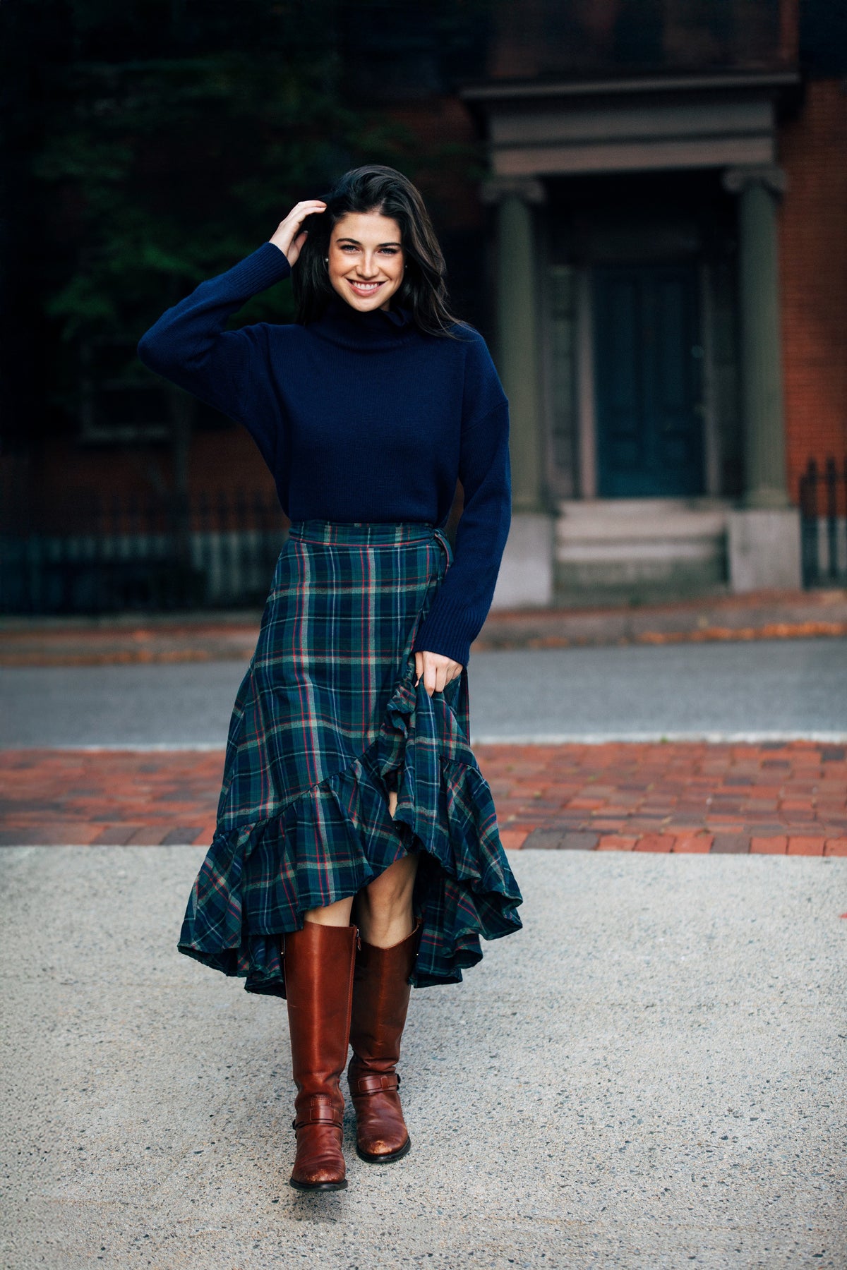 Highland Harvest Flannel Ruffle Skirt