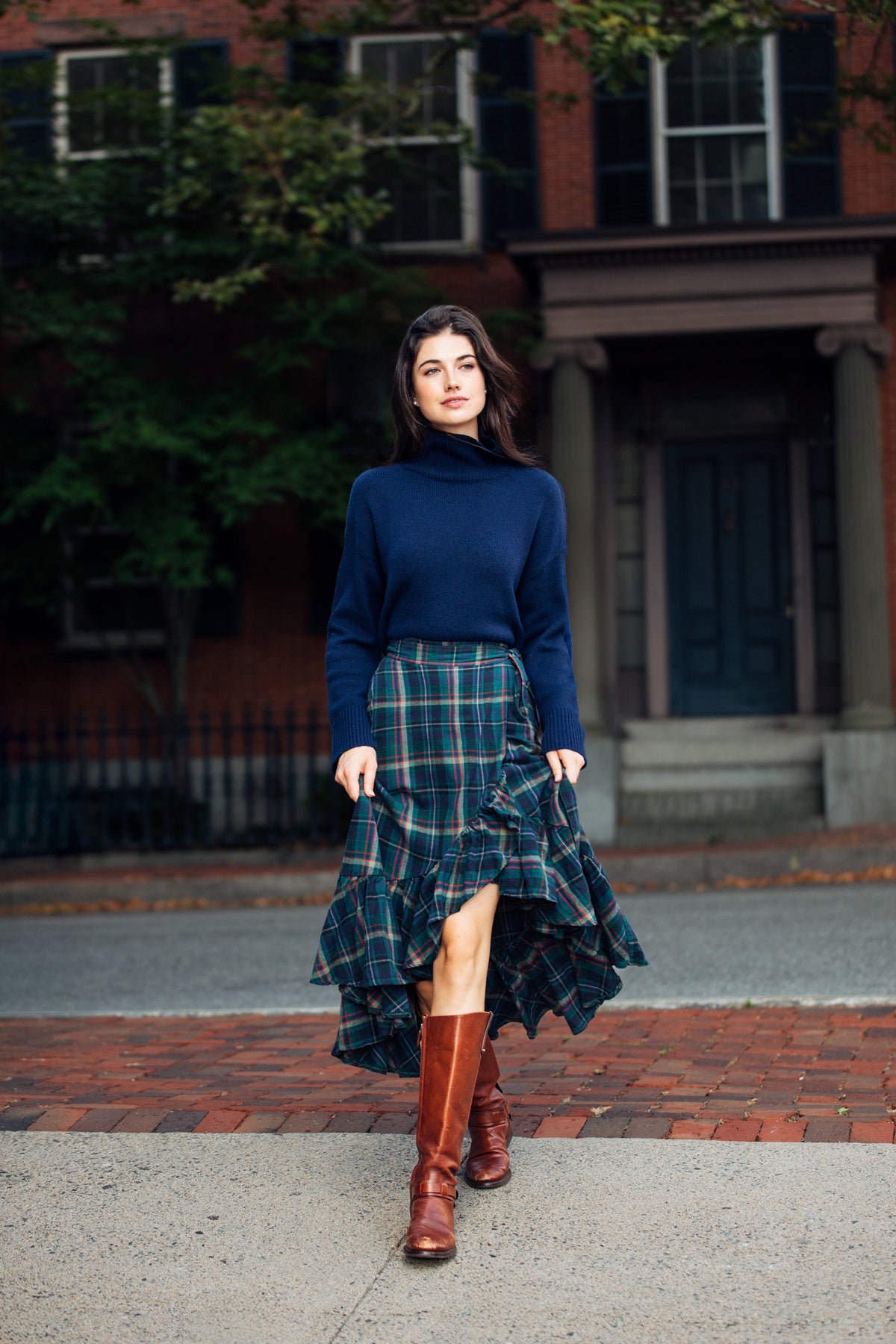 Highland Harvest Flannel Ruffle Skirt
