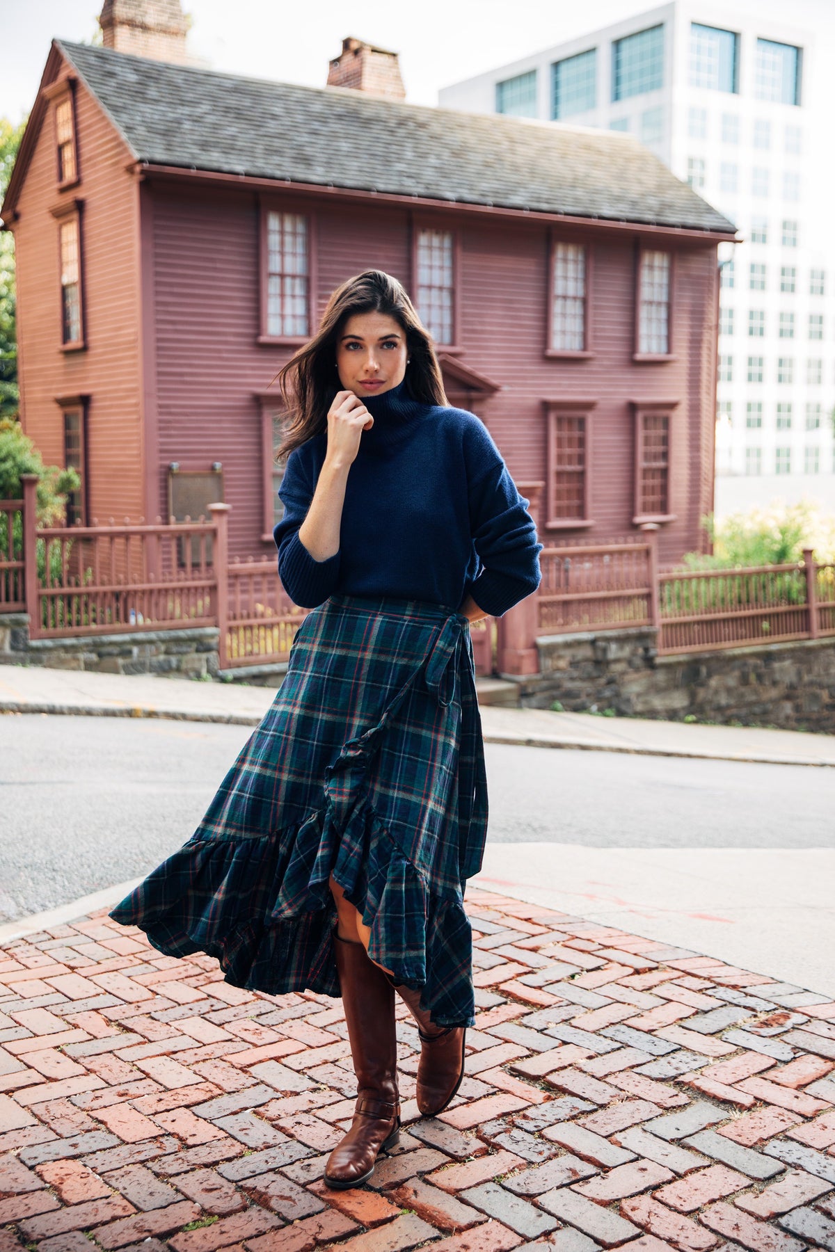 Highland Harvest Flannel Ruffle Skirt