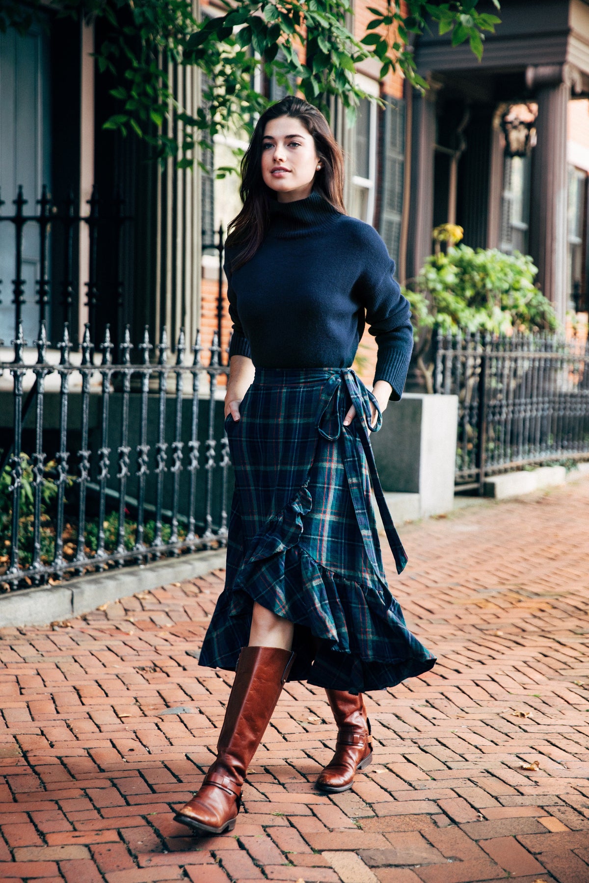 Highland Harvest Flannel Ruffle Skirt