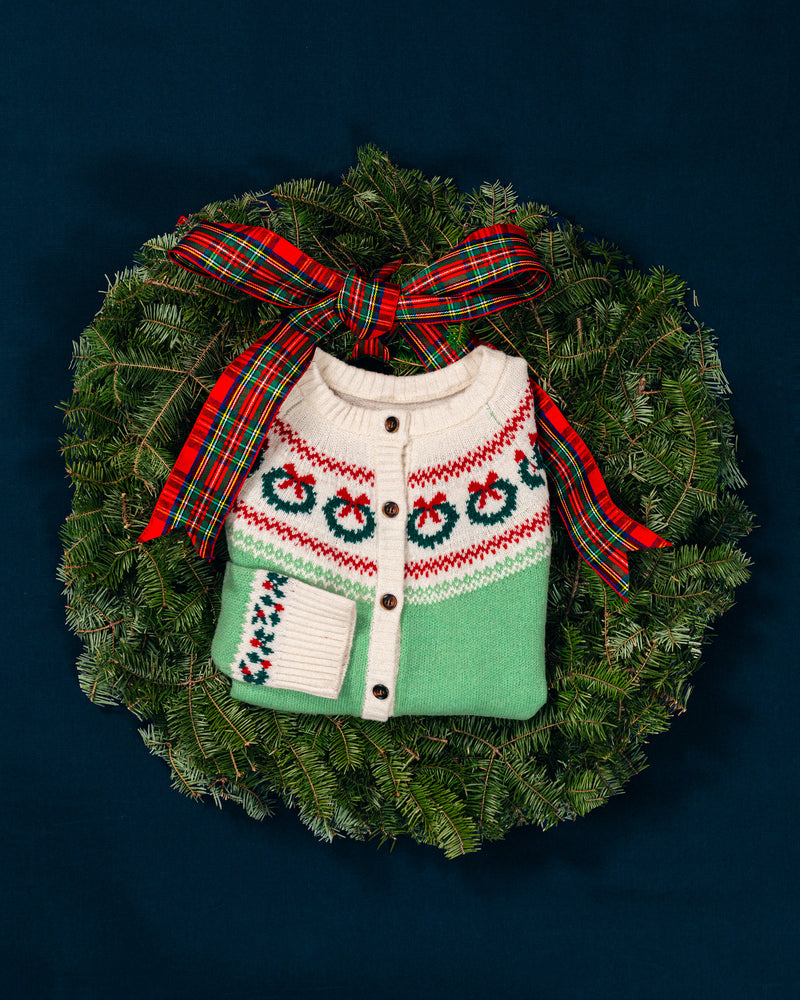 Hollyberry Wreath Cardigan