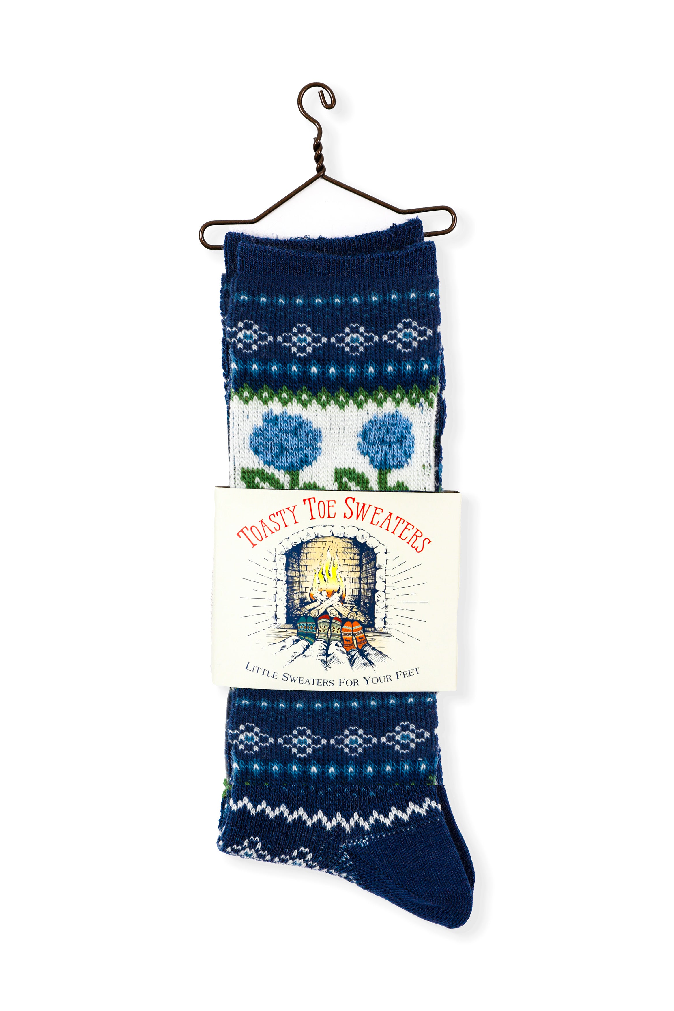 Hydrangea Fair Isle Socks