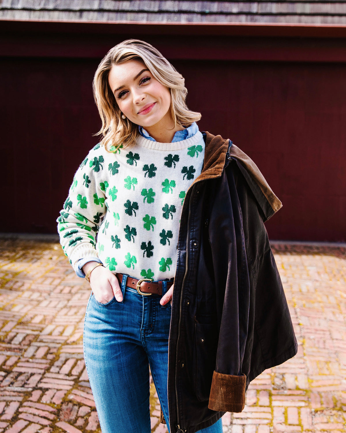 Irish Shamrock Sweater