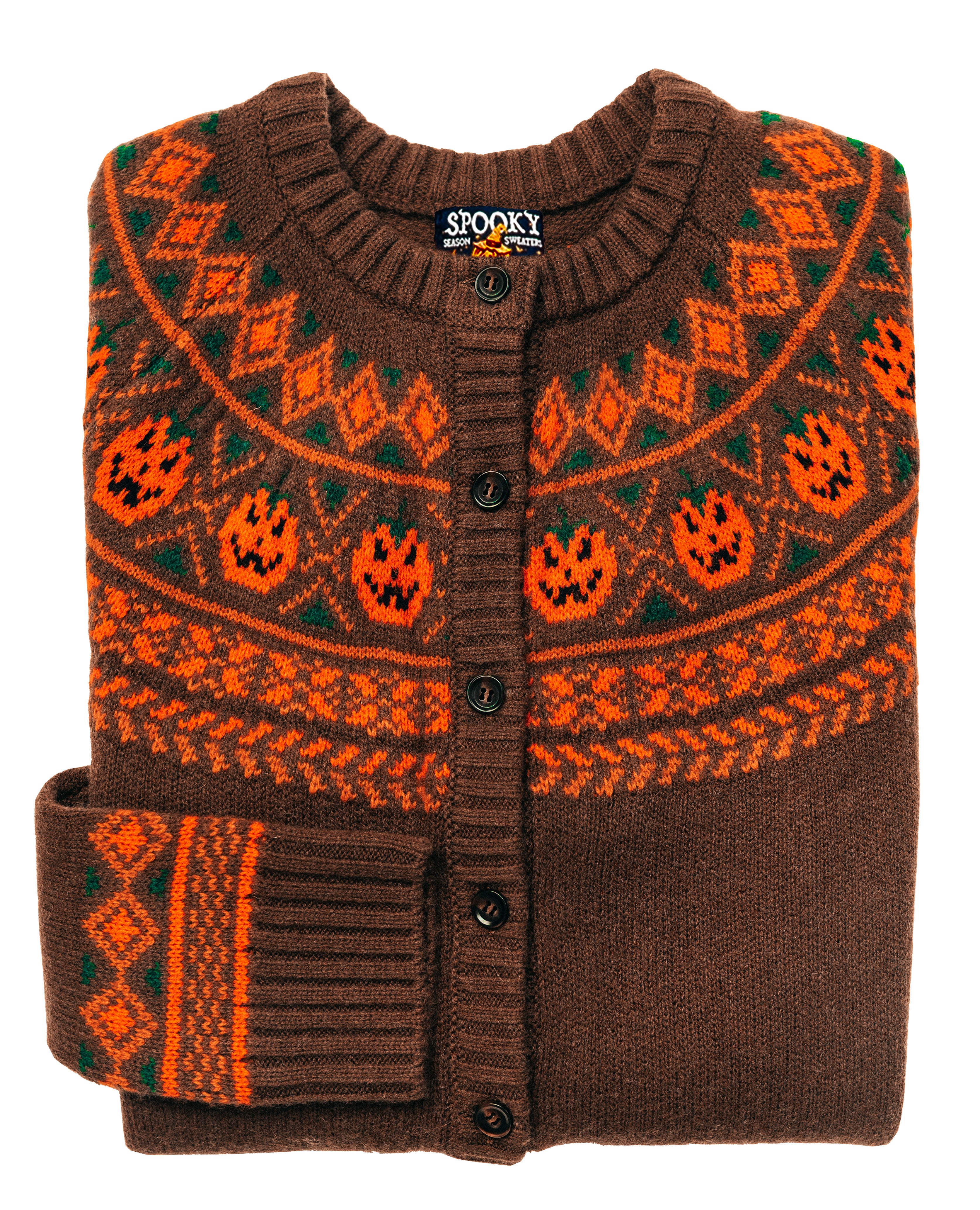 Jack-O-Lantern Cardigan Sweater