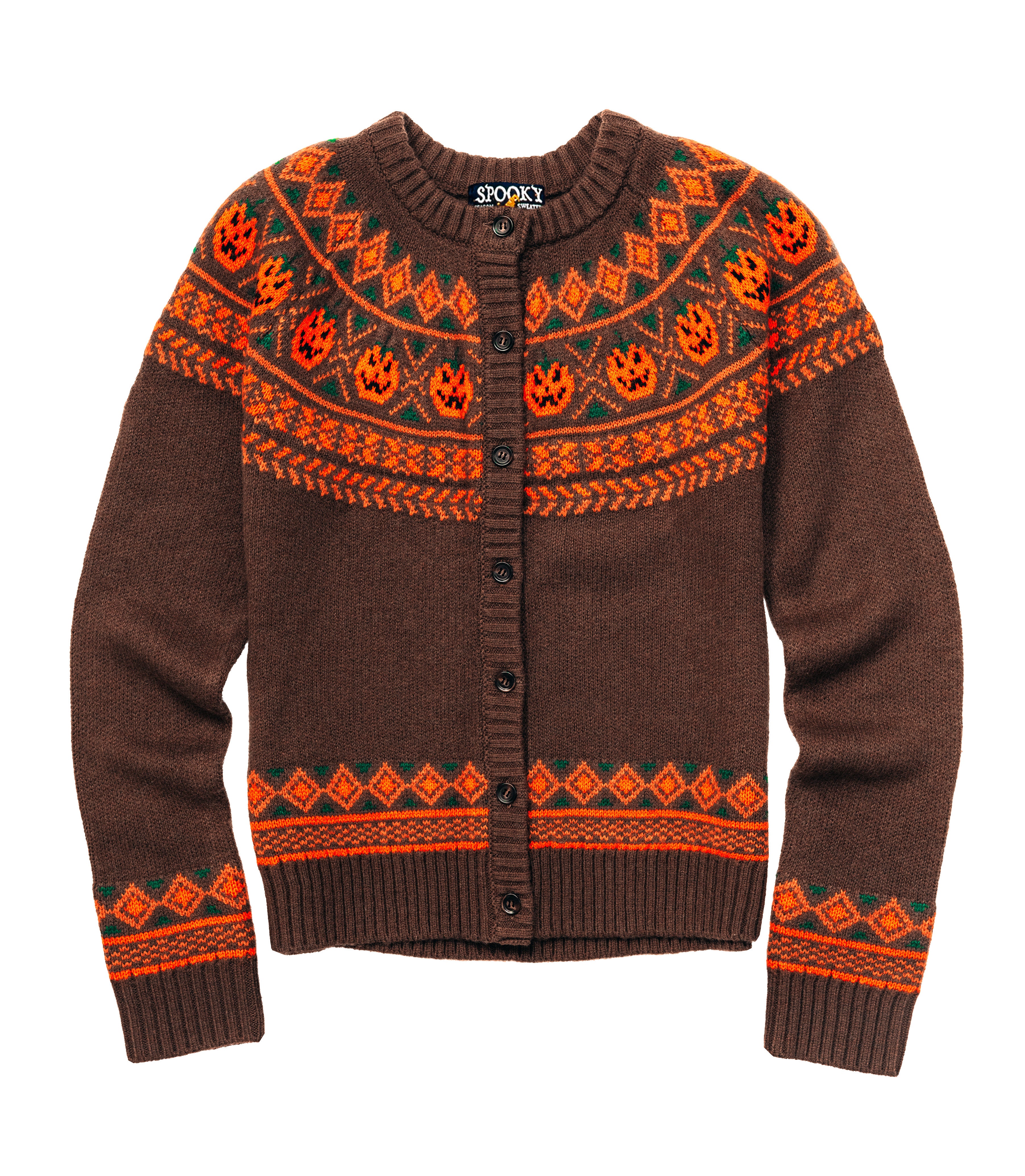 Jack-O-Lantern Cardigan Sweater