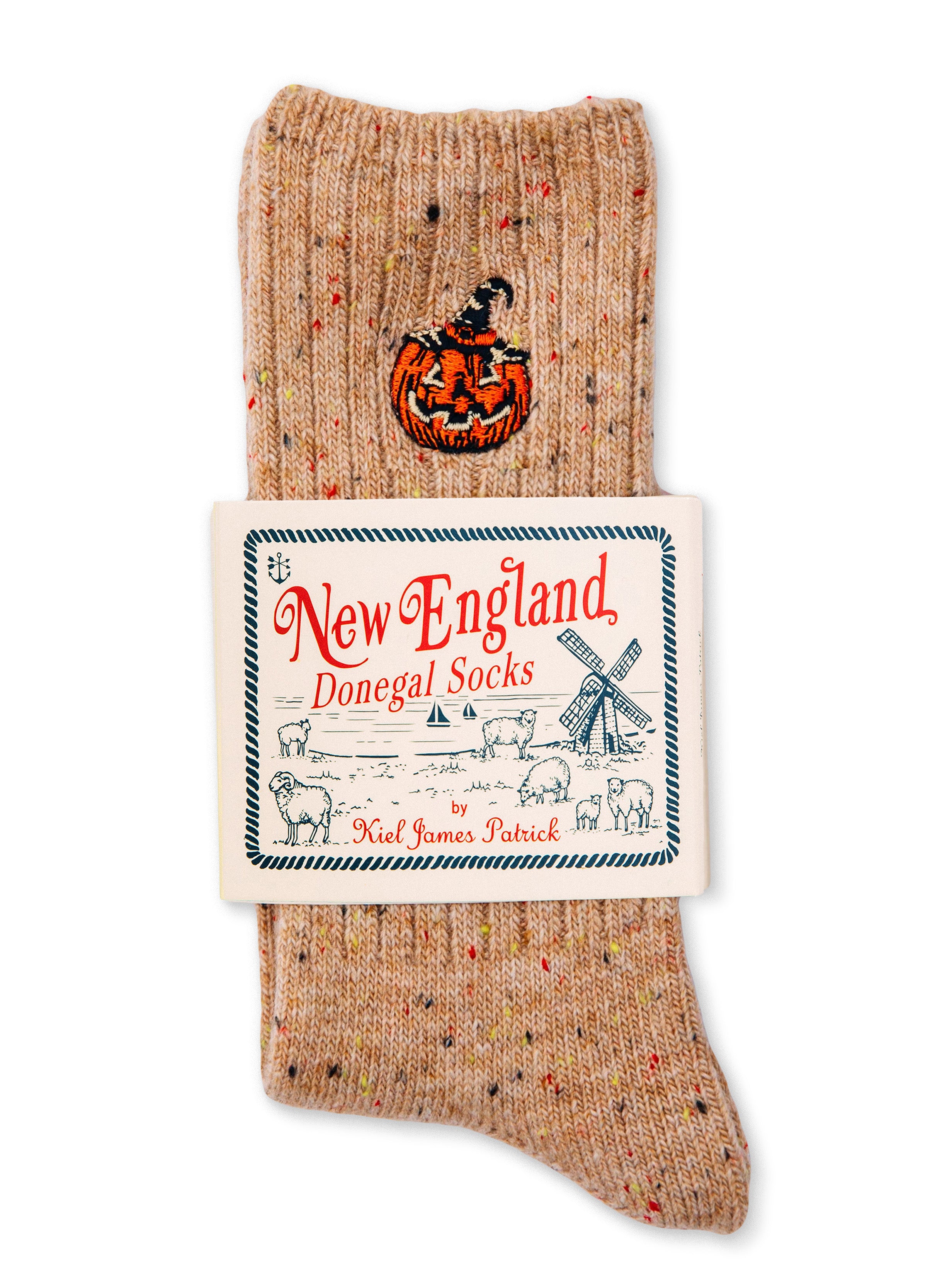 Jack-O-Lantern Donegal Sock