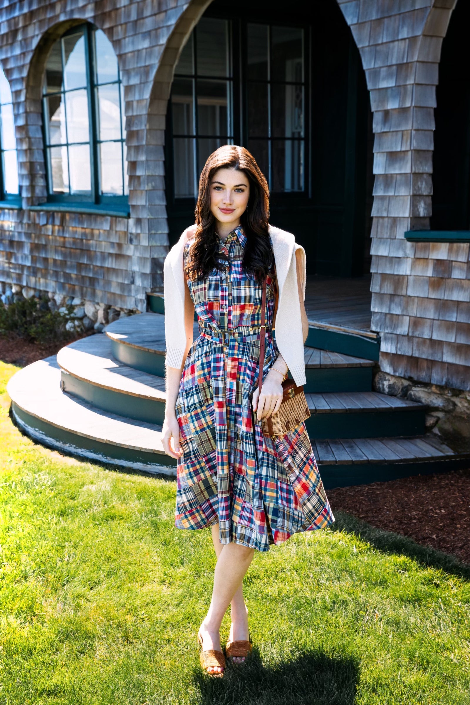 KJP Women's Jacqueline Patchwork Madras Shirtdress – Kiel James Patrick
