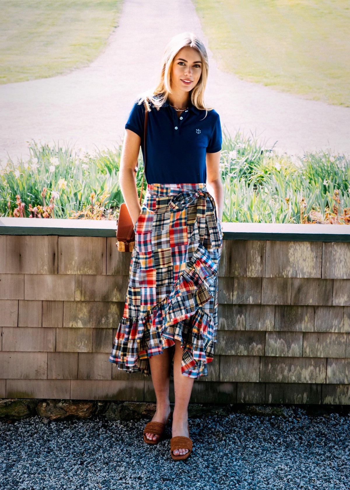 Jacqueline Patchwork Madras Skirt
