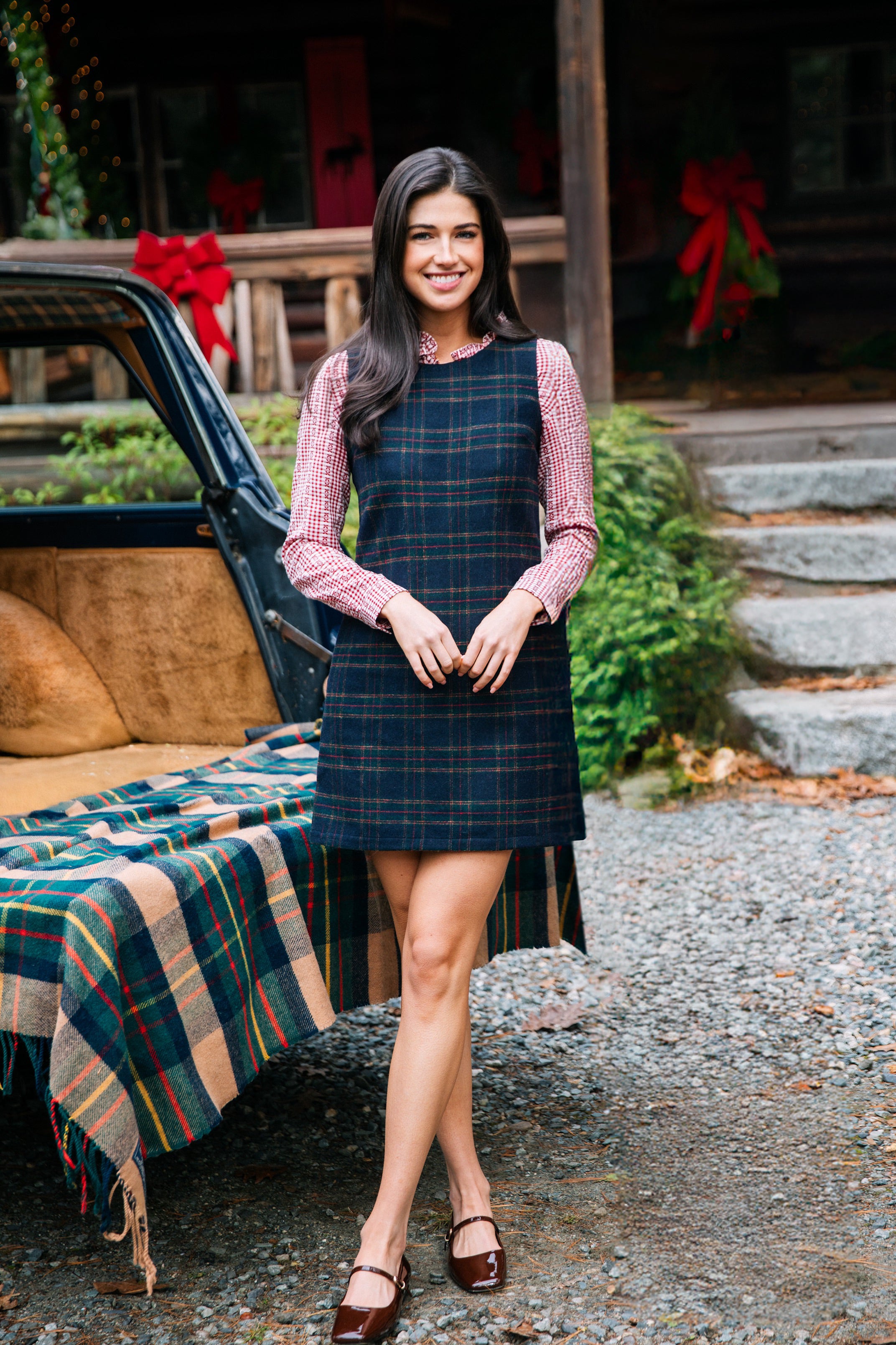 Laurel Hill Tartan Shift Dress