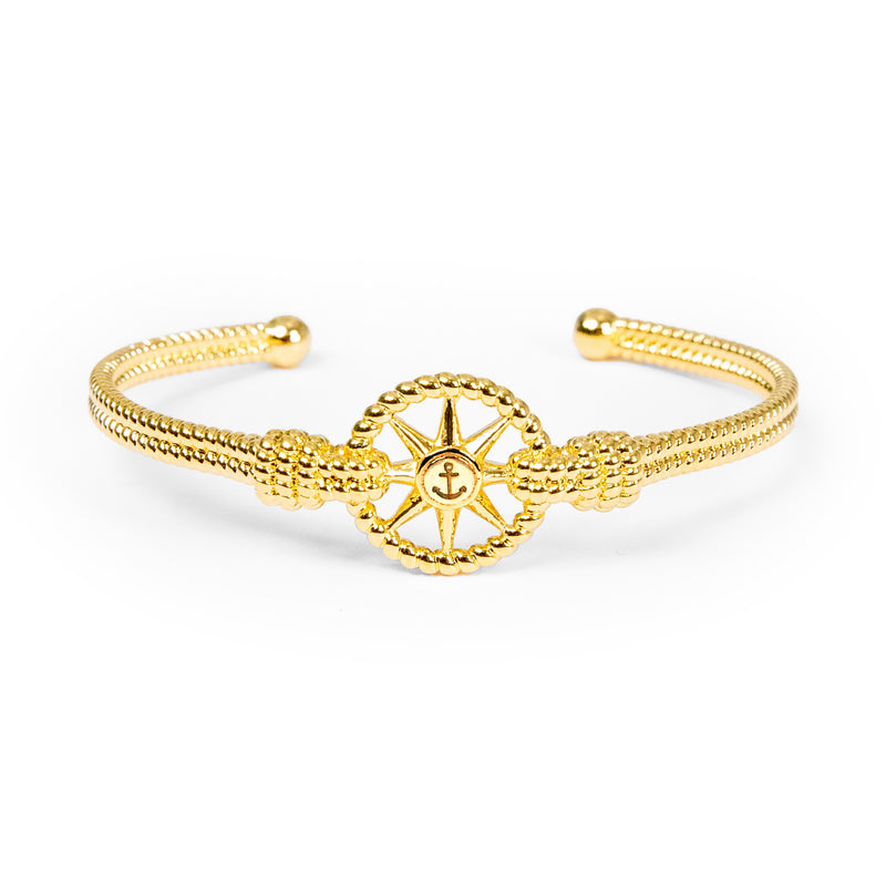Mariner's Compass Bracelet in Gold