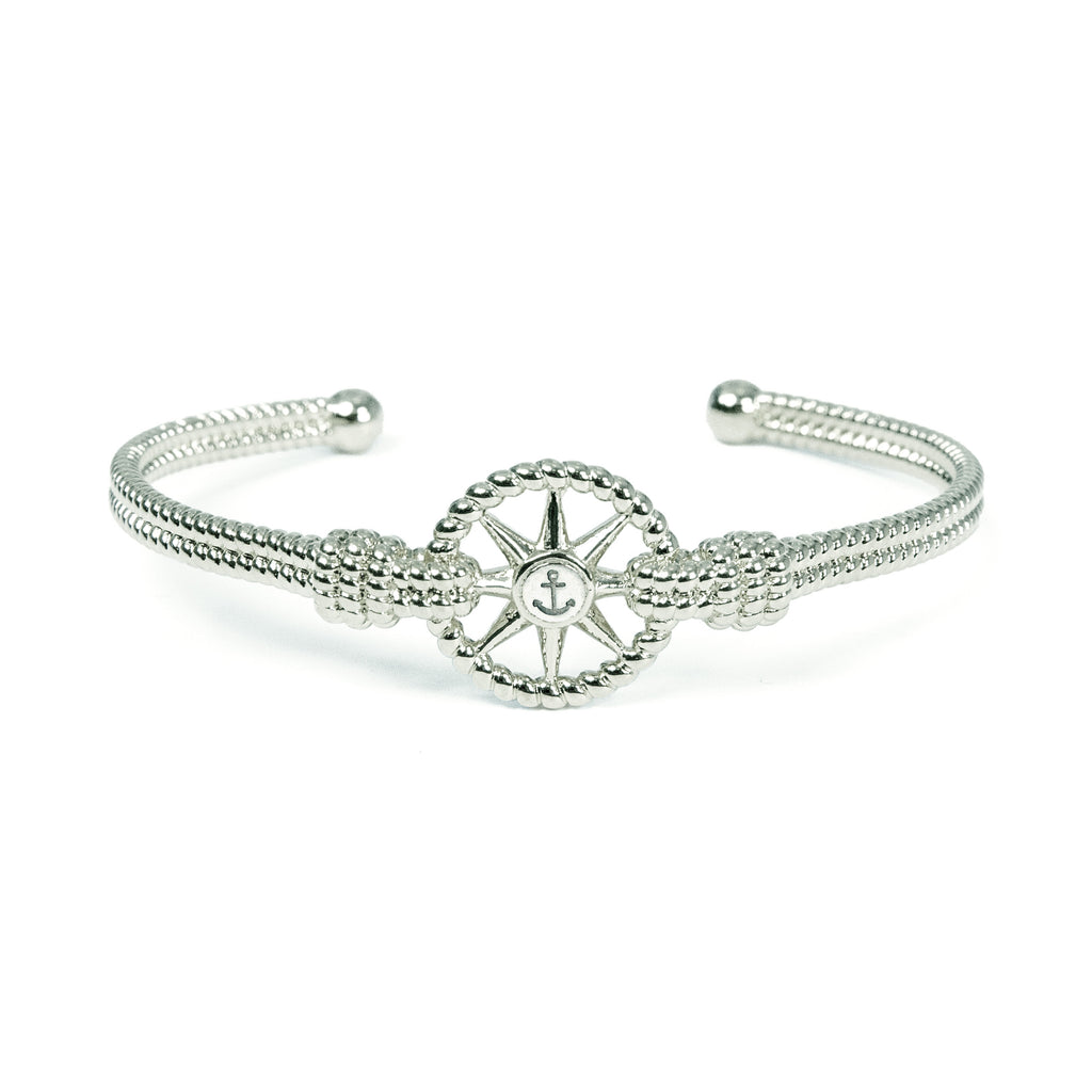 アクセサリー me0702 56600 KJP Mariner's Compass Cuff Bracelet in Silver – Kiel James Patrick