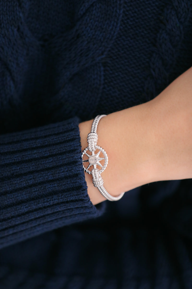 KJP Mariner's Compass Cuff Bracelet in Silver – Kiel James Patrick