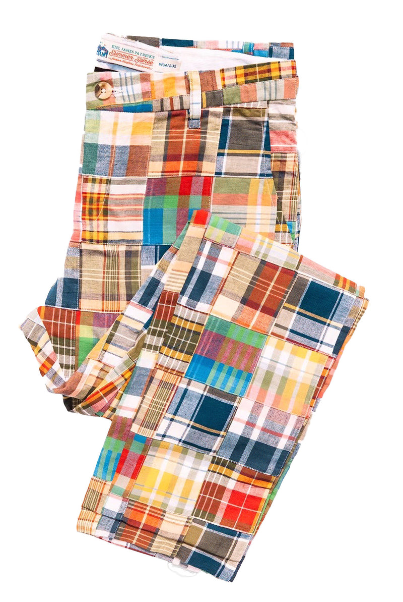 KJP Men's Montauk Patchwork Madras Pants – Kiel James Patrick