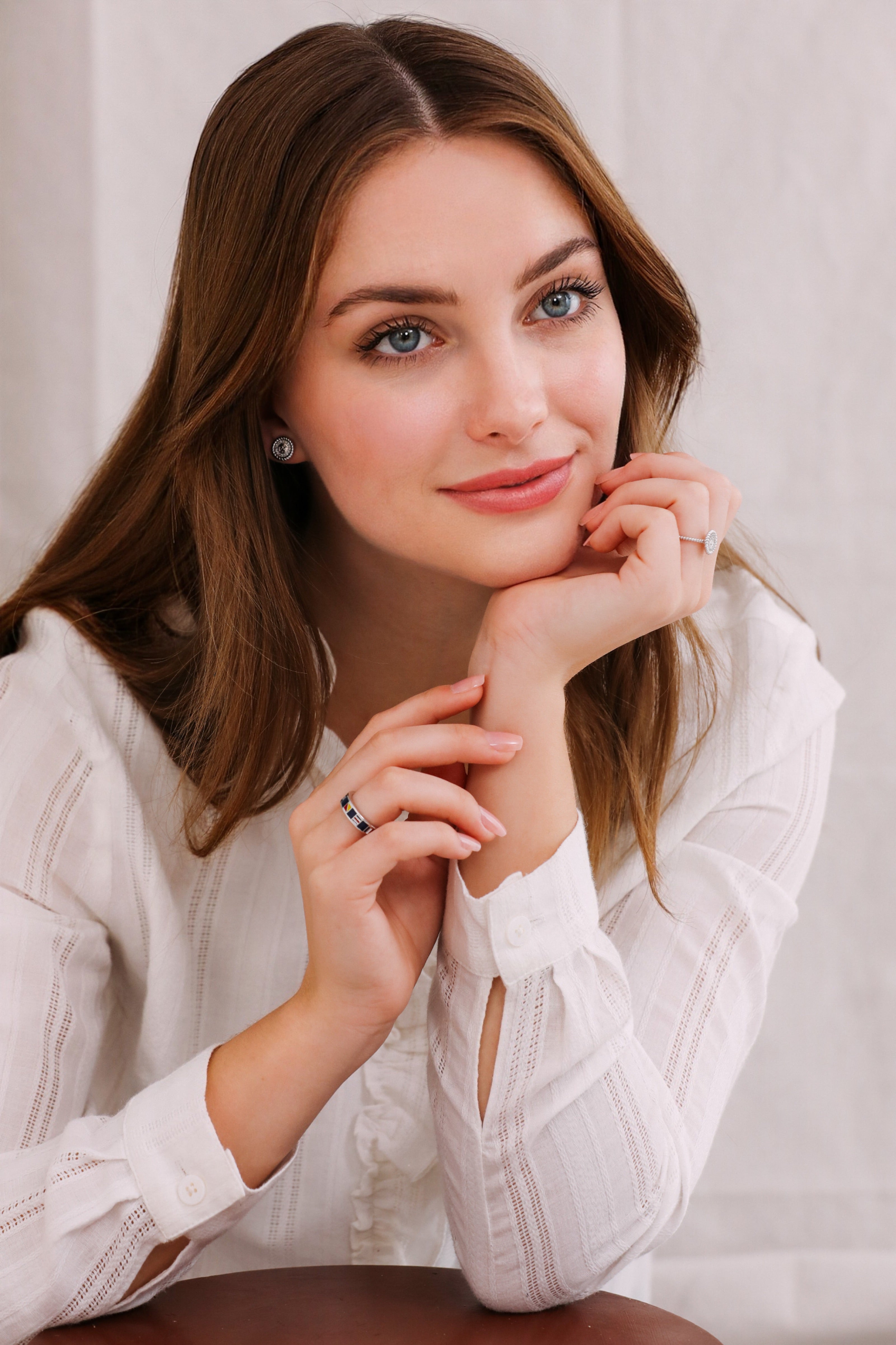 Ocean Anchor Earrings in Silver