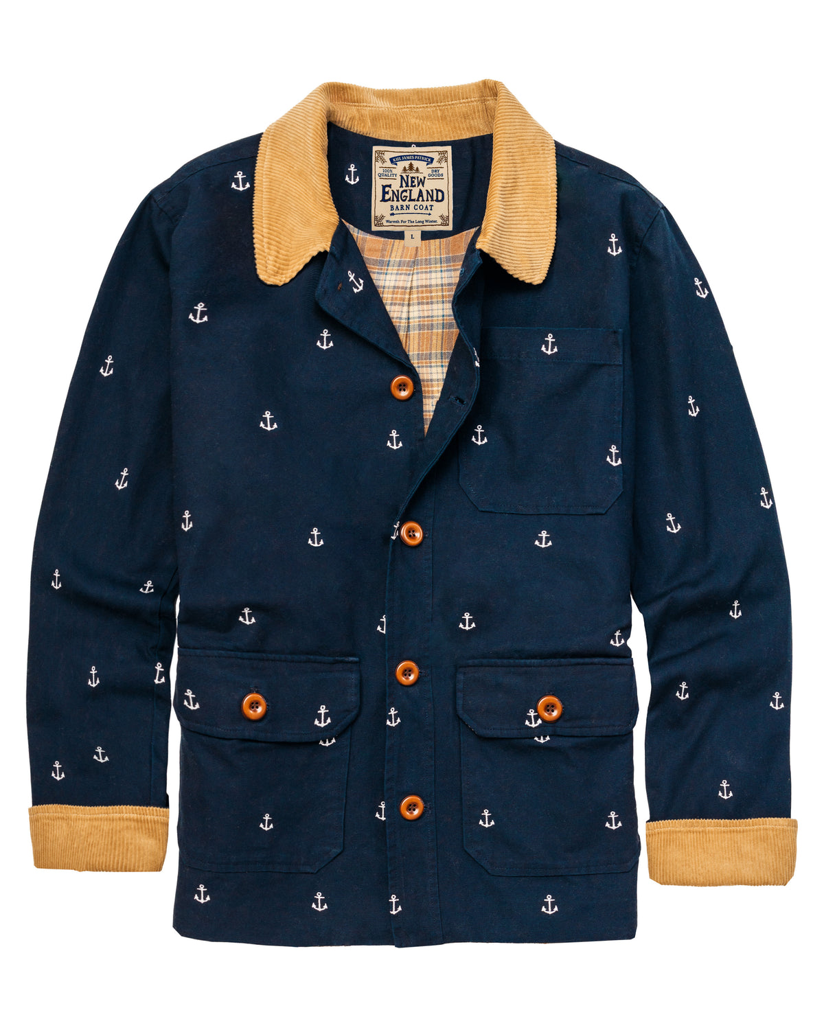 New England Barn Coat in Anchor