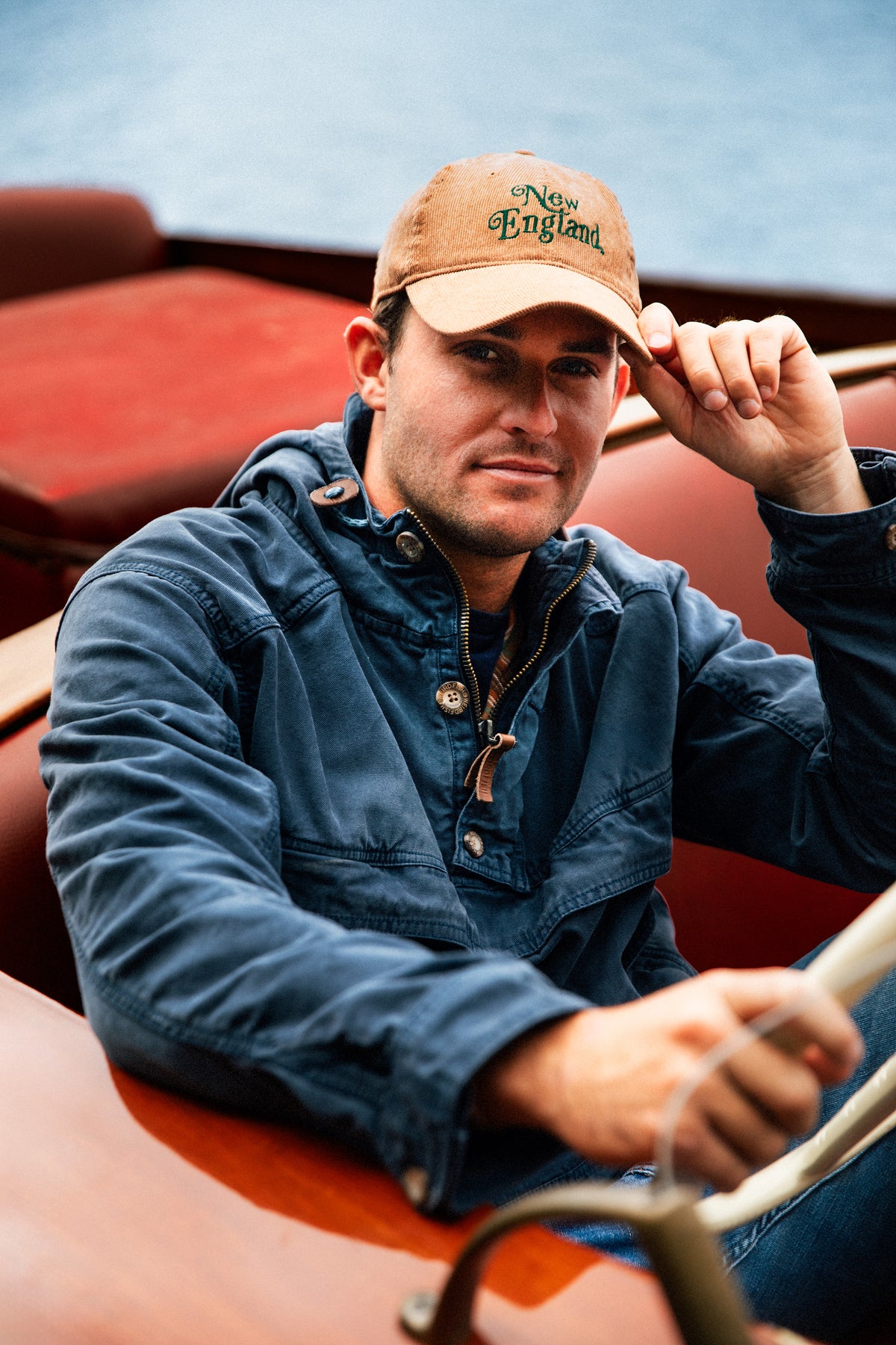 New England Classic Corduroy Hat in Tan